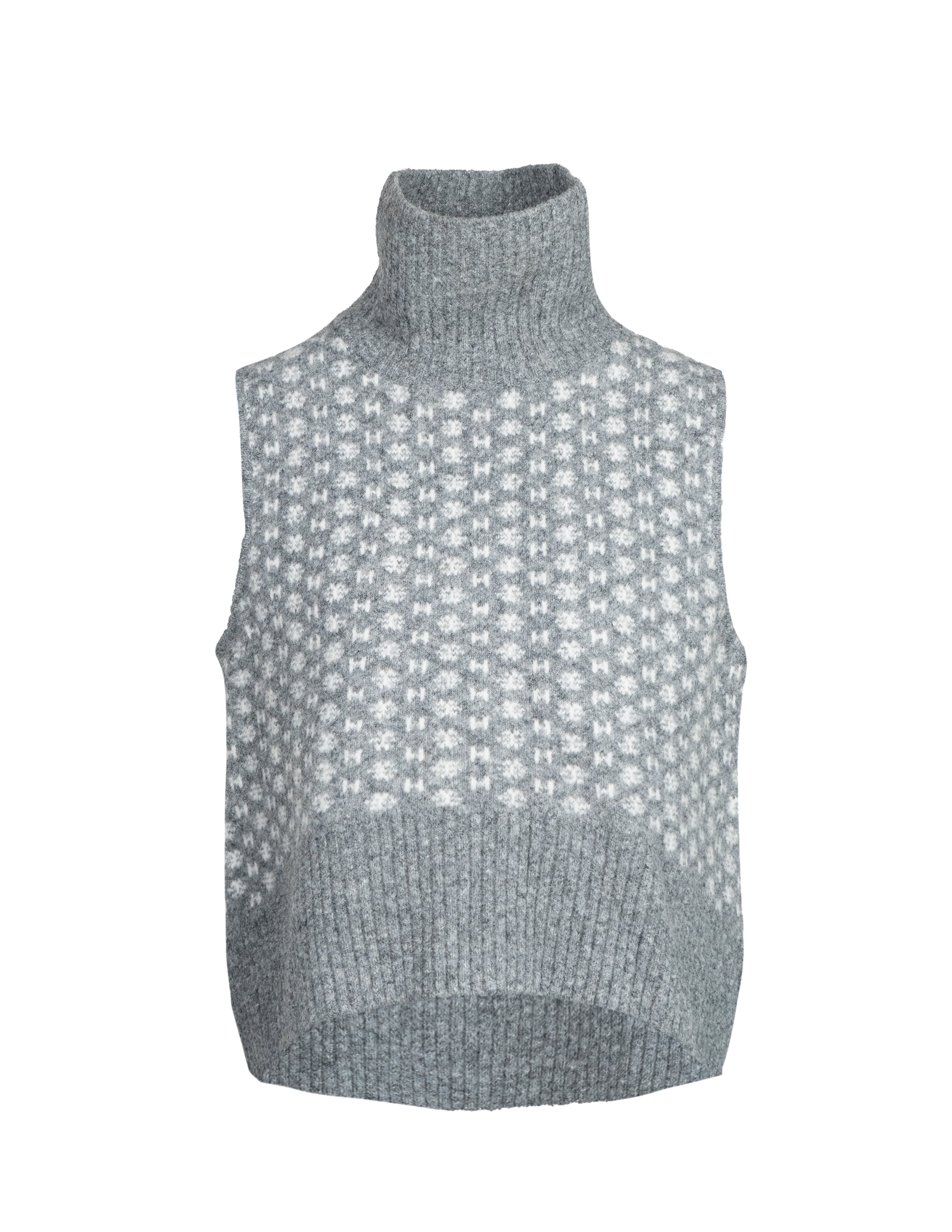 LOGO Vest in Dark grey melange Pull Hést