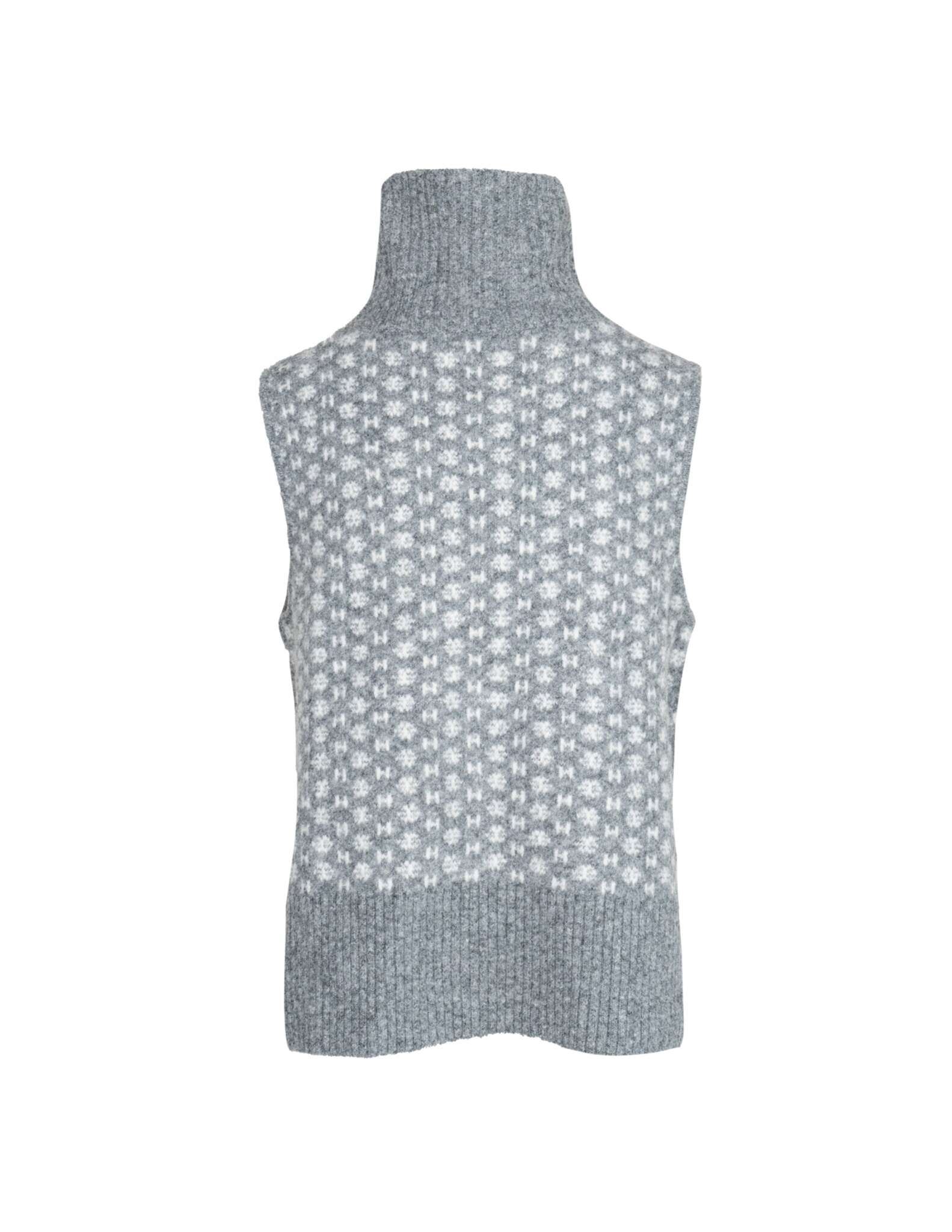 LOGO Vest in Dark grey melange Pull Hést