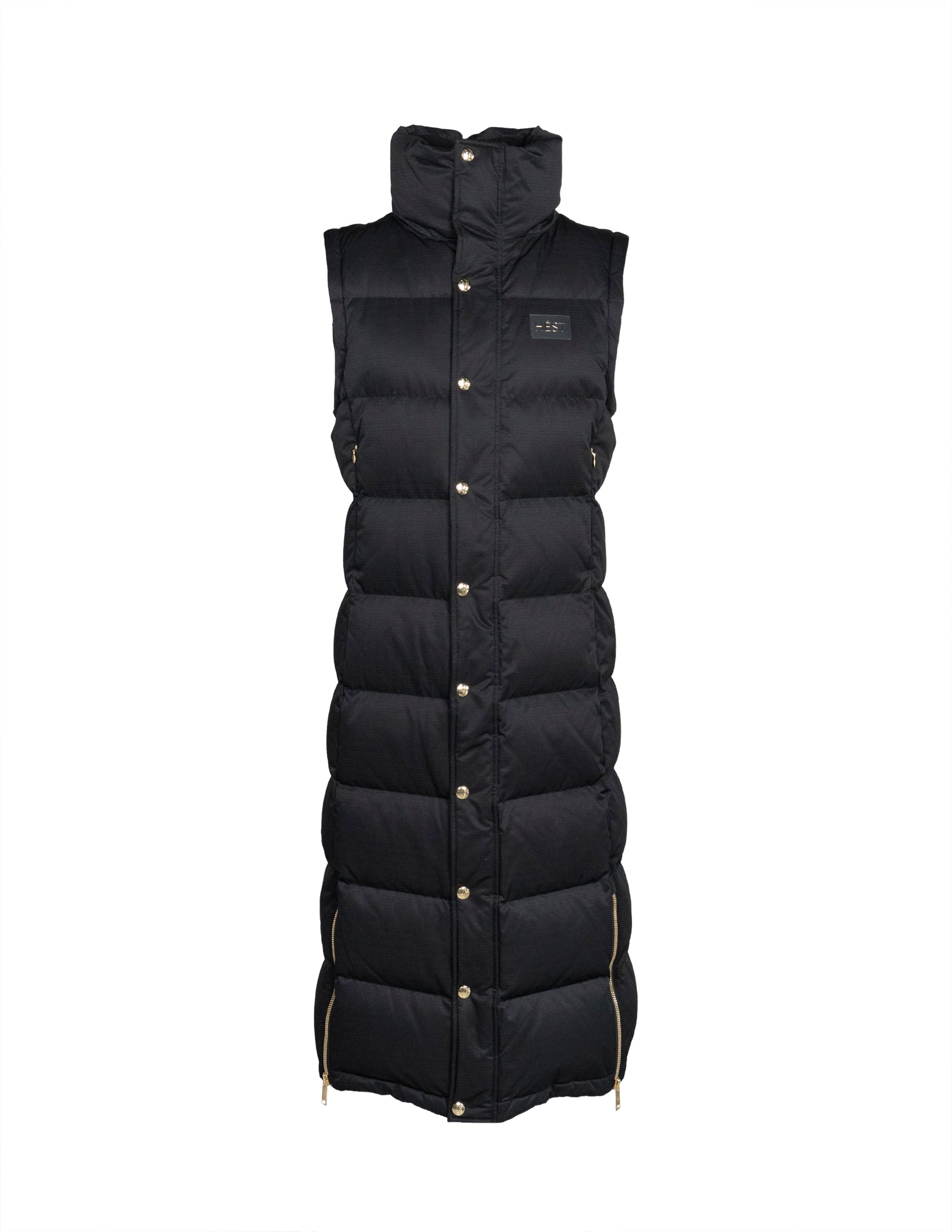 EDDA 2in1 Down Coat/ Vest in Black Vestes Hést