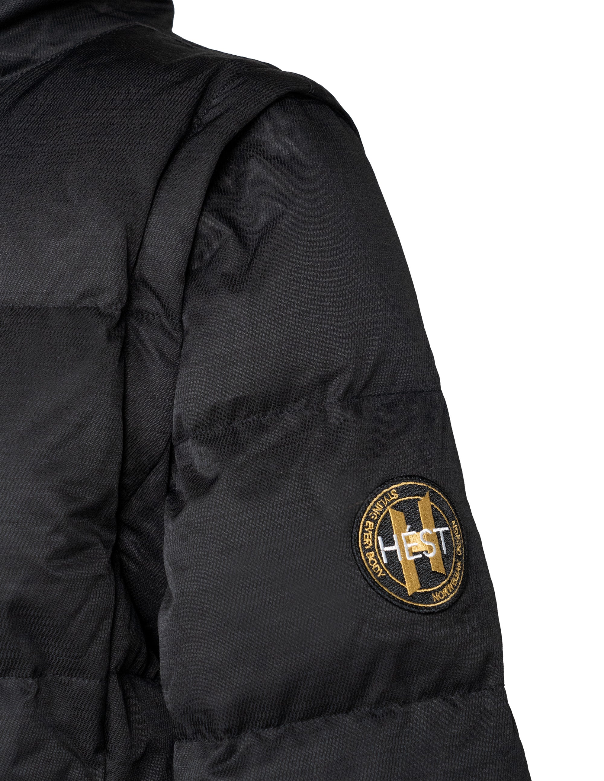 EDDA 2in1 Down Coat/ Vest in Black Vestes Hést