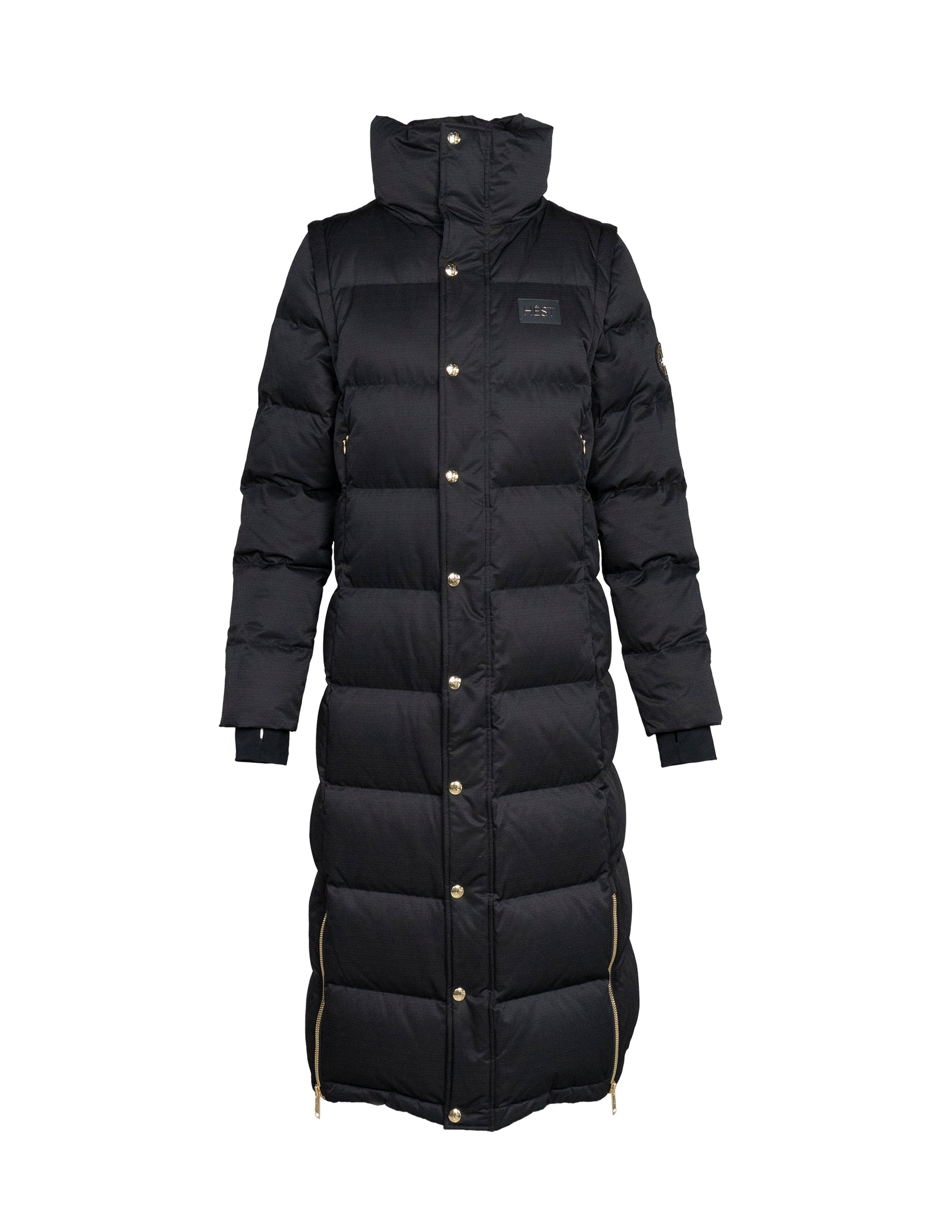 EDDA 2in1 Down Coat/ Vest in Black Vestes Hést