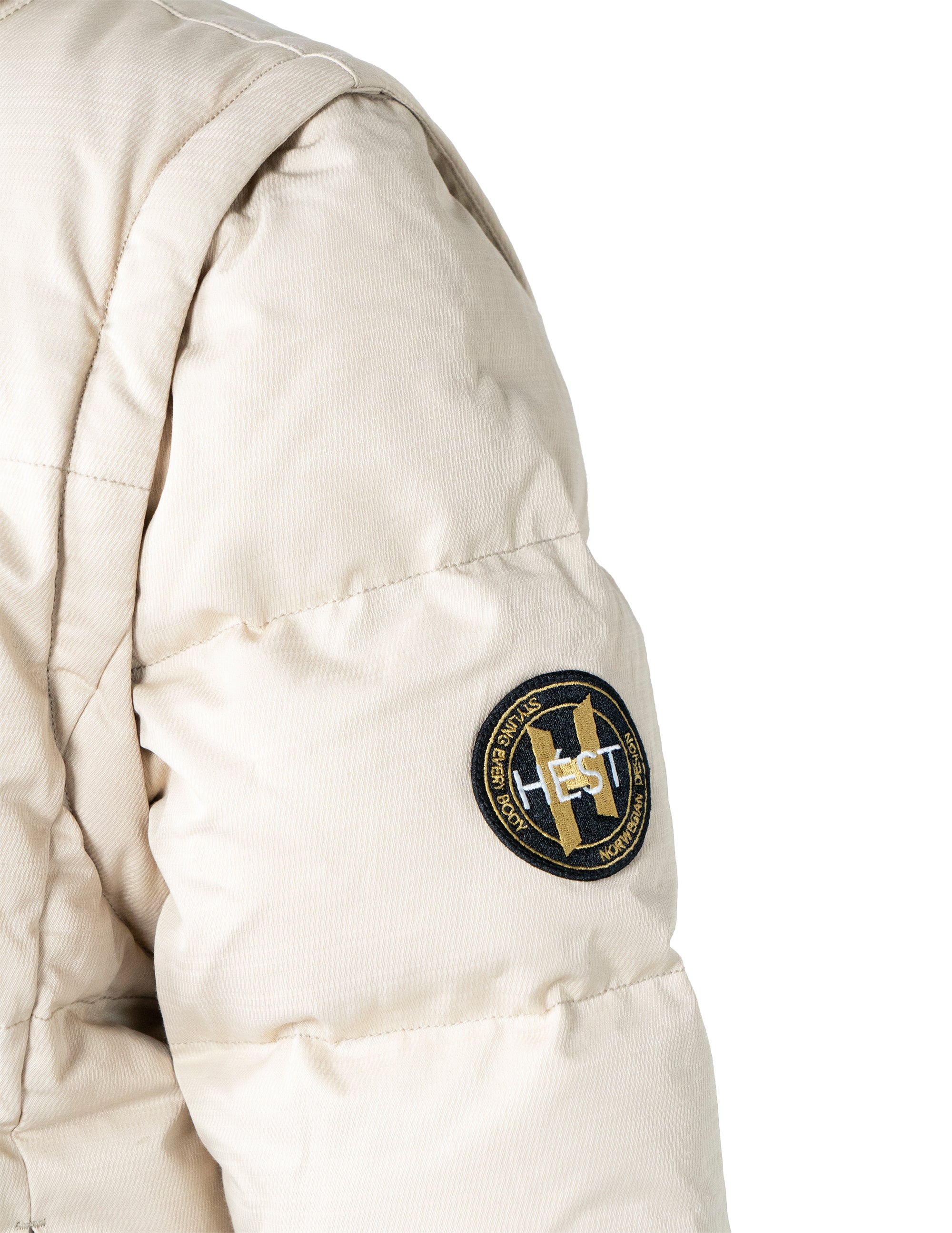 EDDA 2in1 Down Jacket/ Vest in Beige Vestes Hést