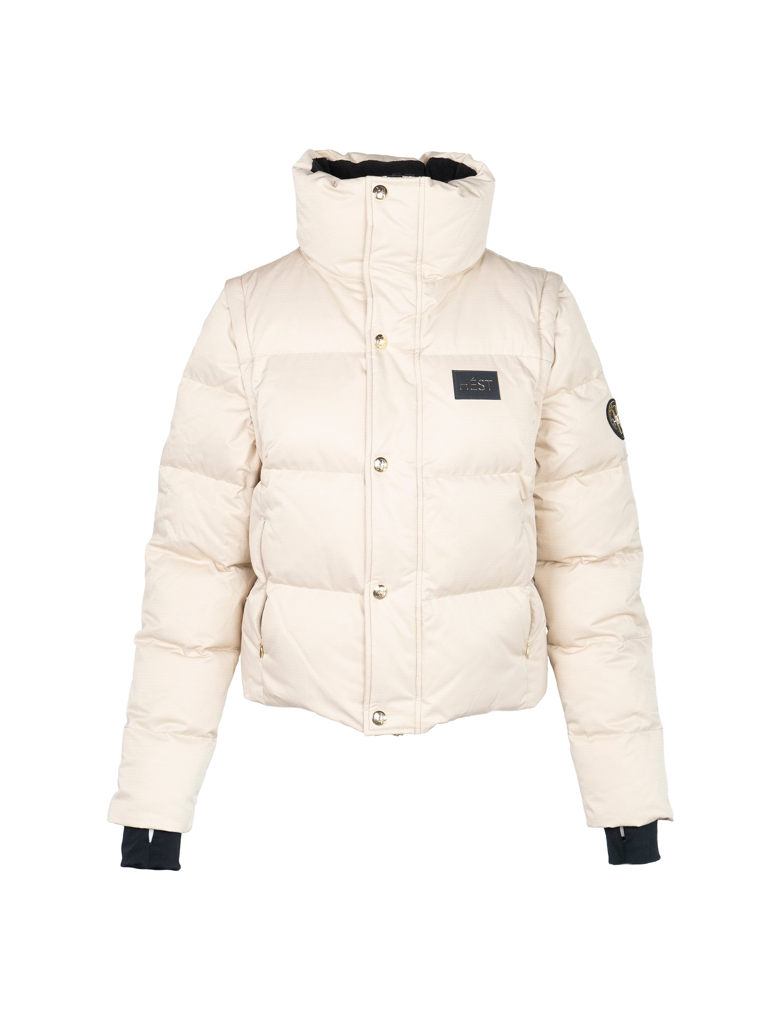 EDDA 2in1 Down Jacket/ Vest in Beige Vestes Hést