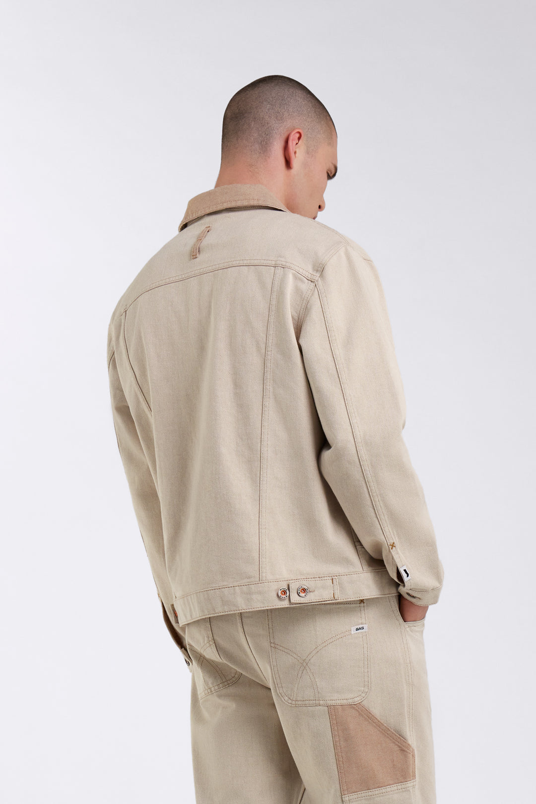 Frank Jacket in Bicolor Beige Vestes GAS