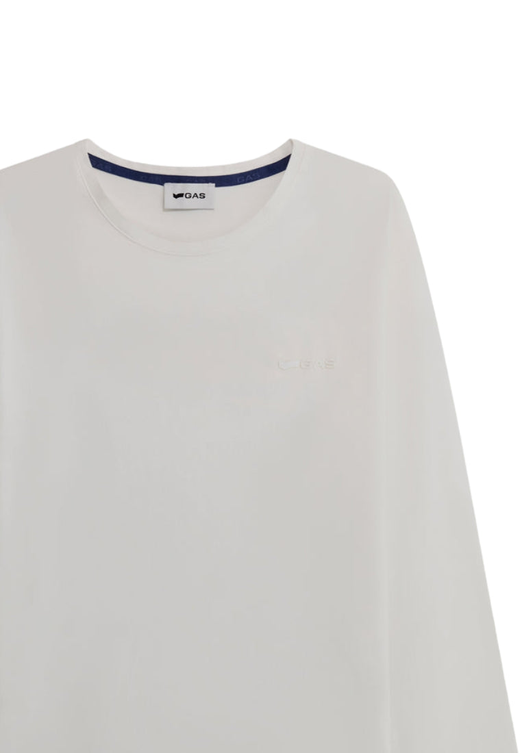 Janis/S Str.Logo en blanc T-shirts GAS