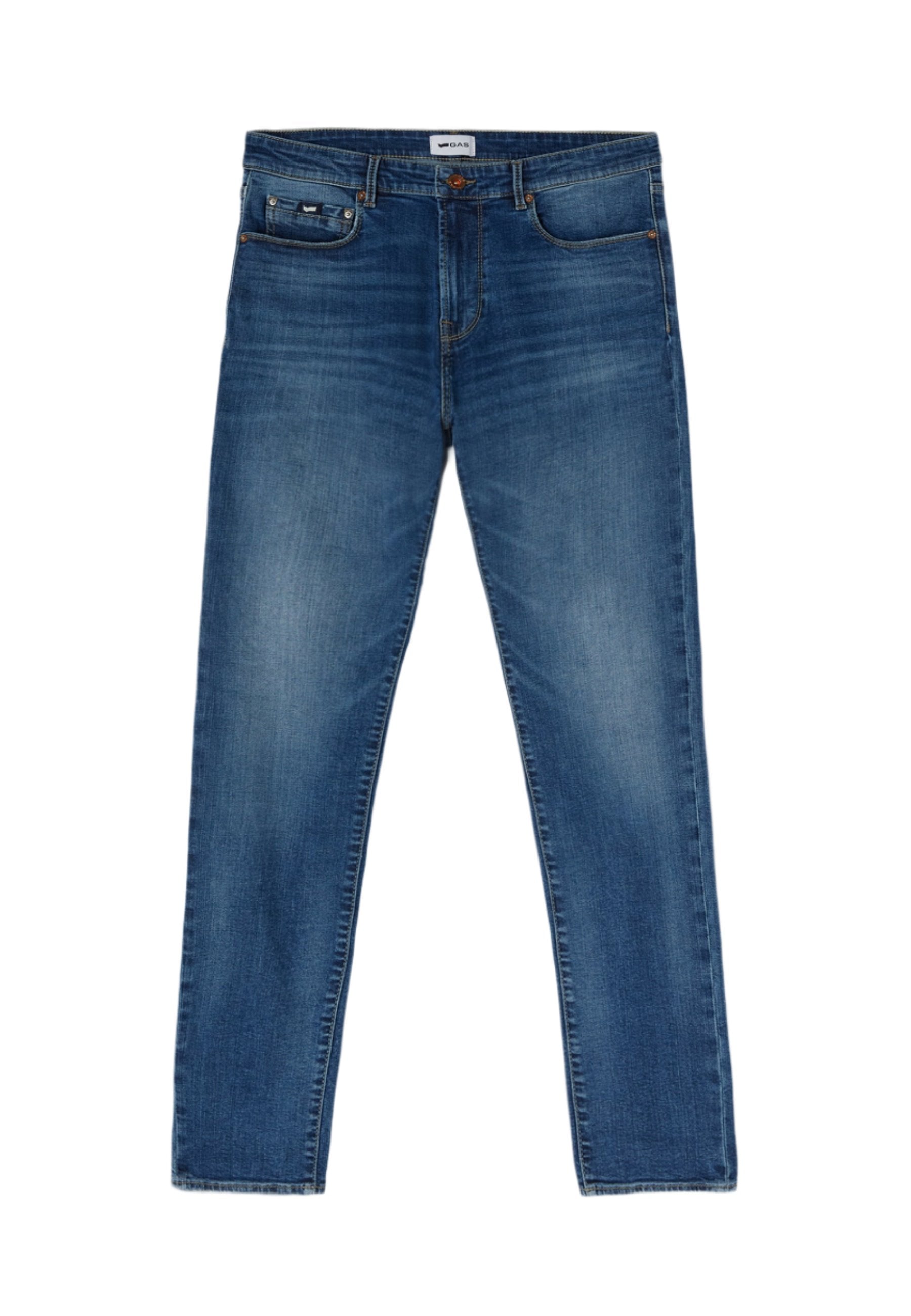Sax Zip Rev en Stone Mid Mid Jeans GAS