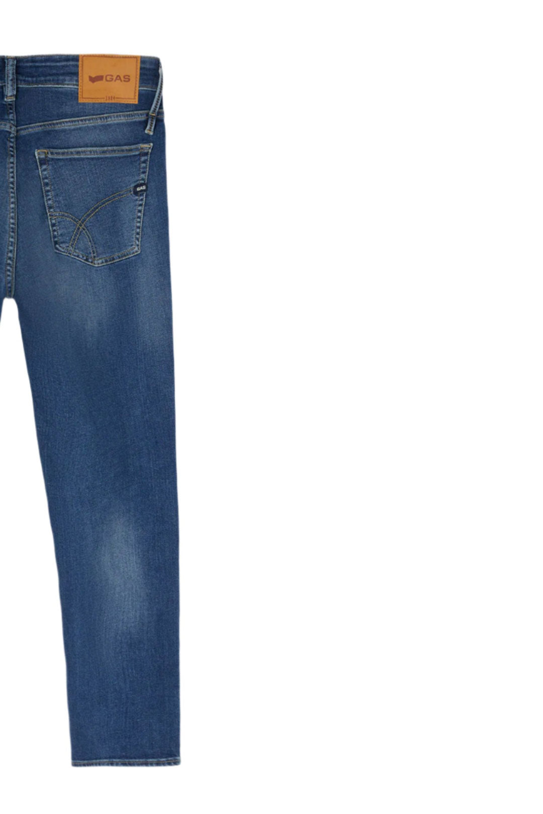 Sax Zip Rev en Stone Mid Mid Jeans GAS