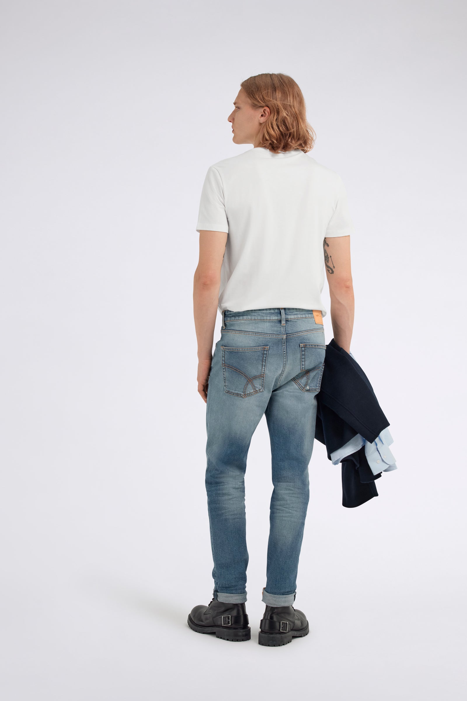 Albert Simple Rev 5 Pocket in Dirty Light Use Jeans GAS