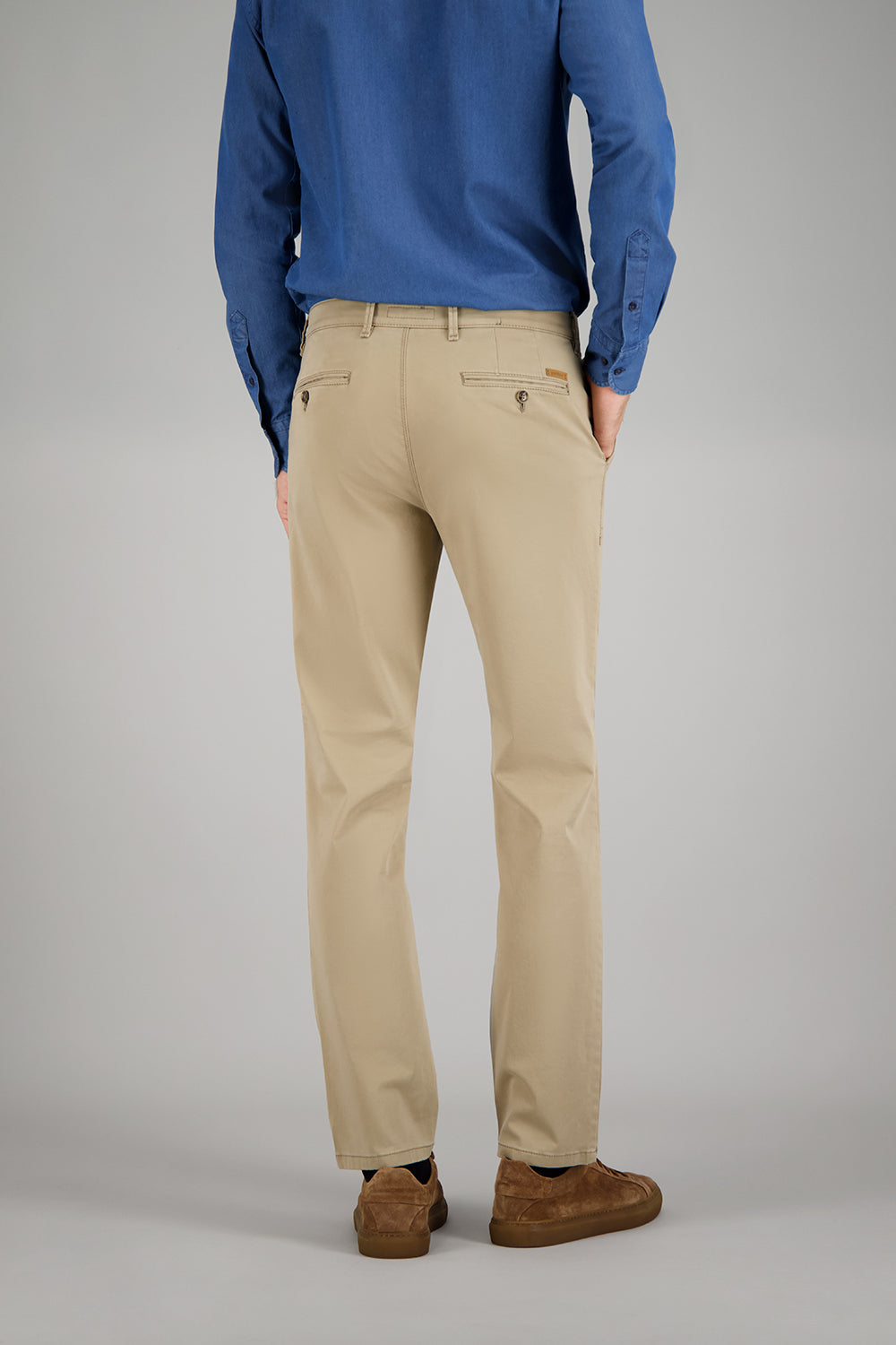 BENITO Chino en camel ton pantalon Gardeur