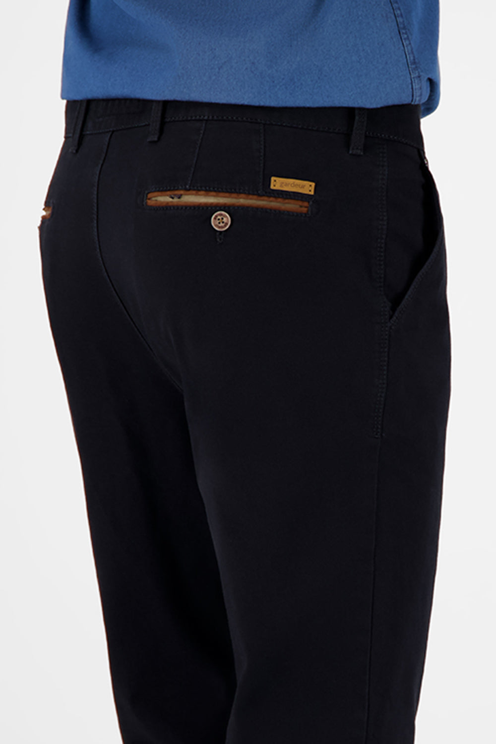 BENNY-3 Pantalon chino en marine foncé