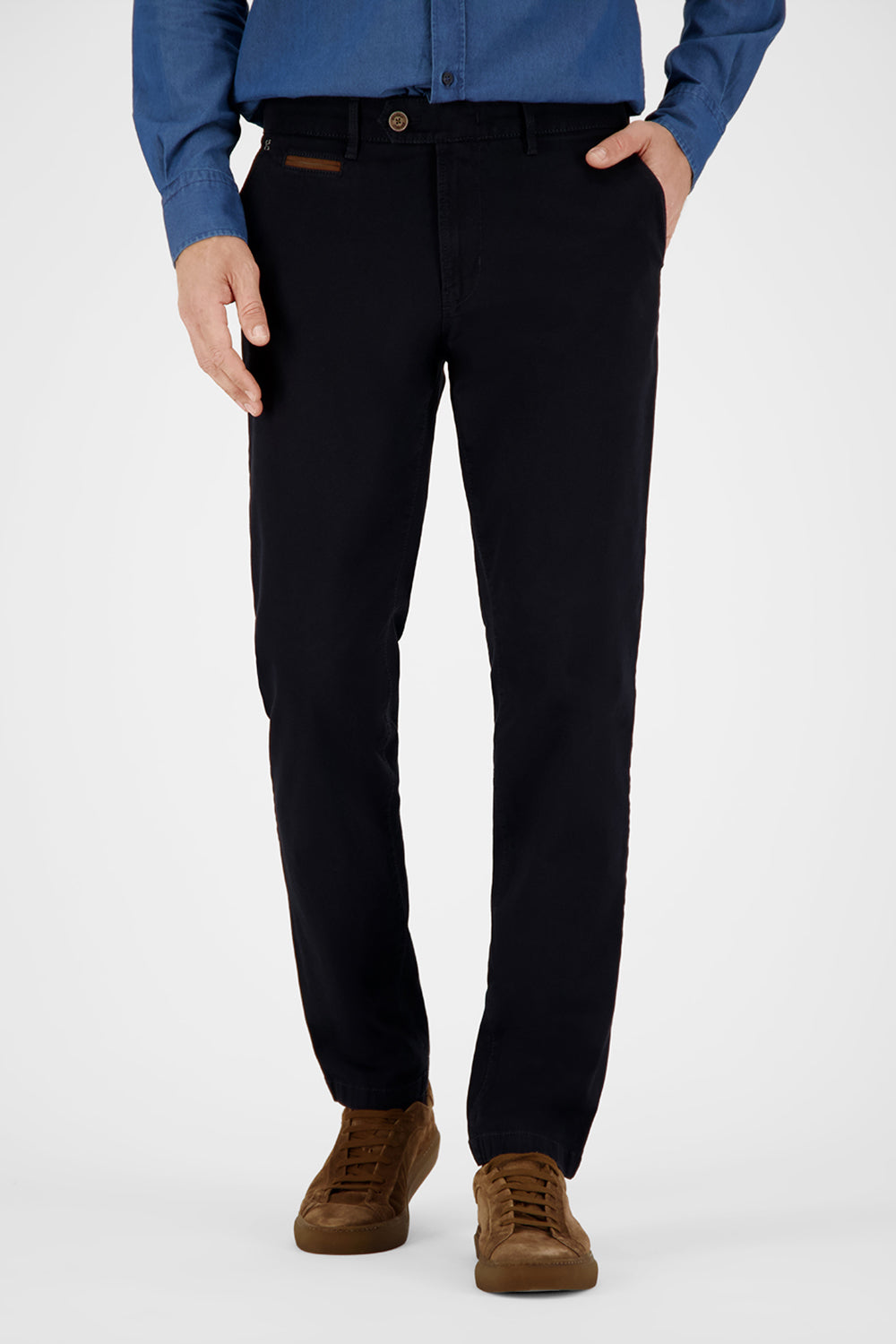 BENNY-3 Pantalon chino en marine foncé