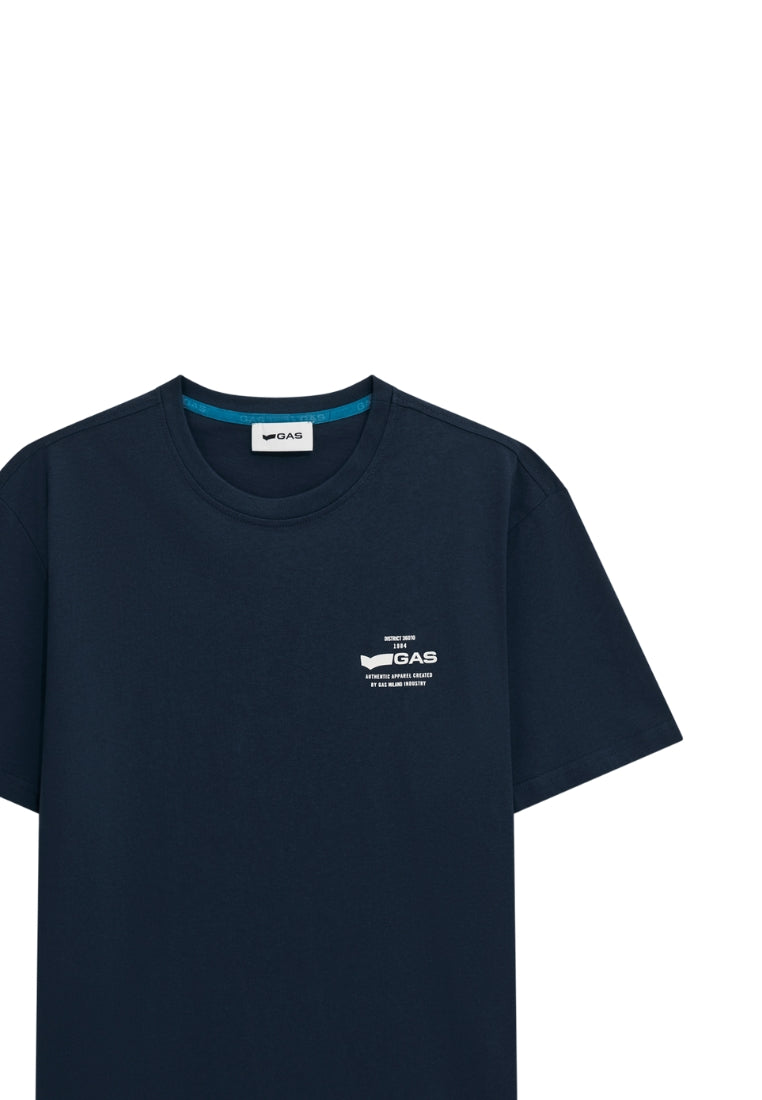 Dharis Mc 1984 Logo en bleu marine T-shirts GAS