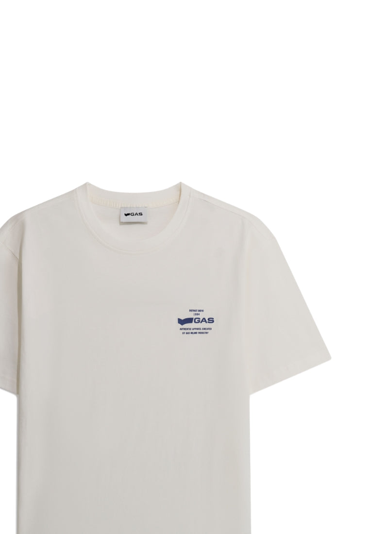 Dharis Mc 1984 Logo en blanc neige T-shirts GAS