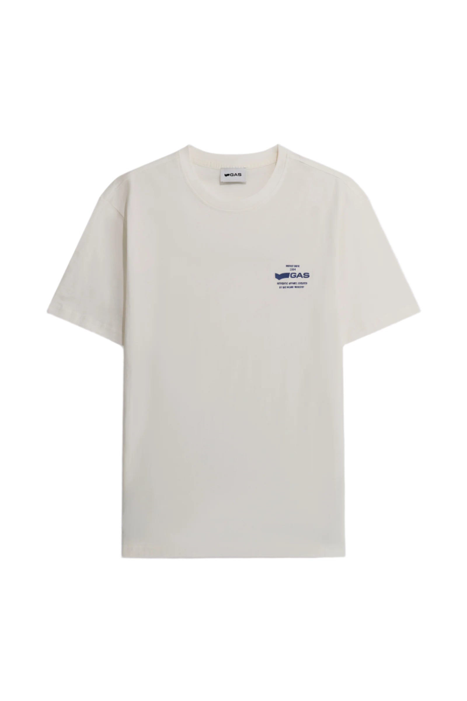Dharis Mc 1984 Logo en blanc neige T-shirts GAS