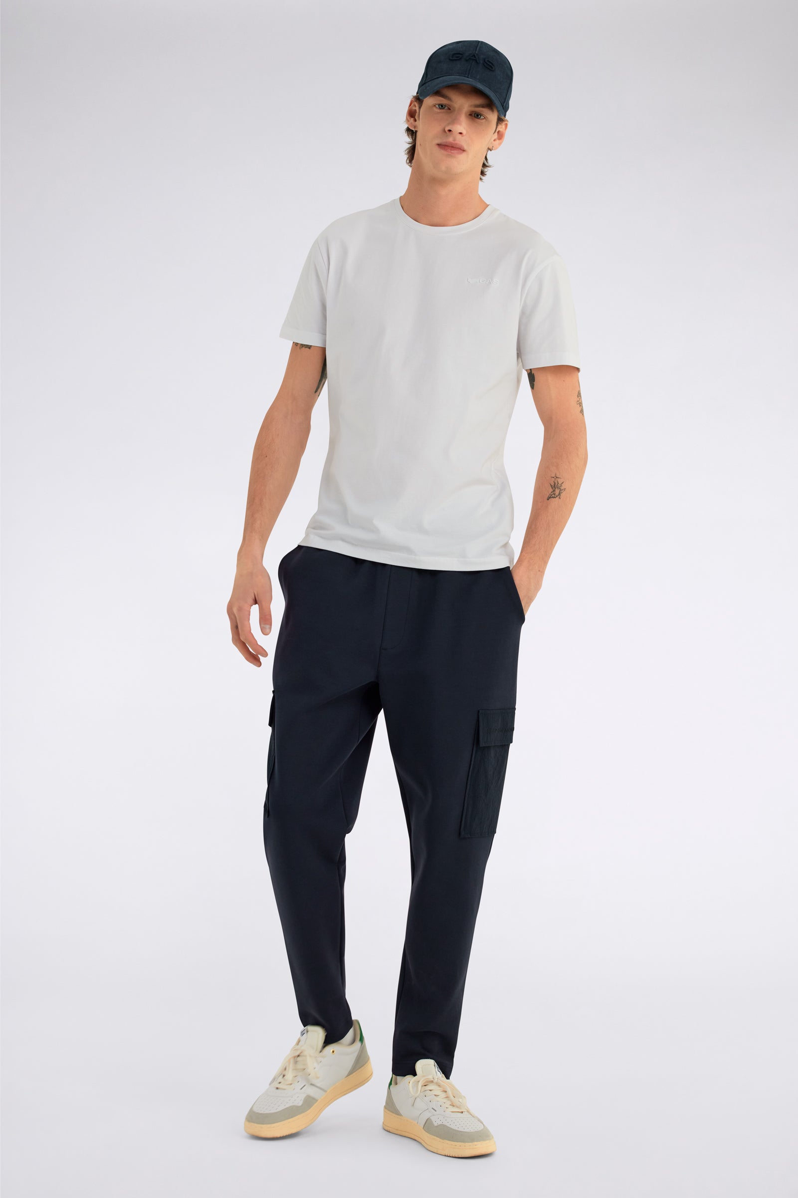 Scuba/S Str.Logo en blanc T-shirts GAS