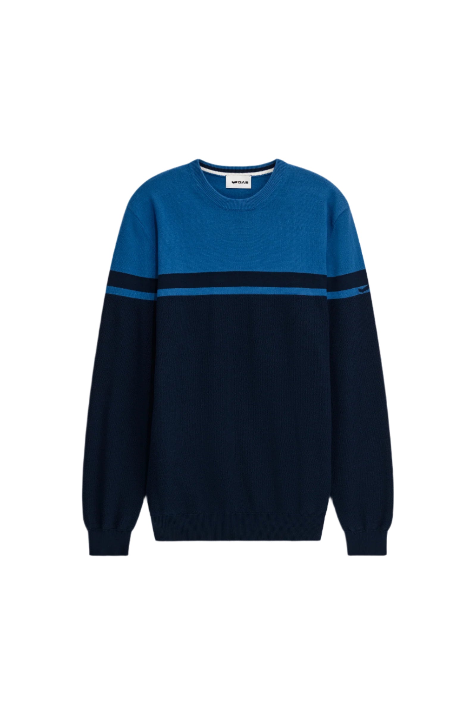 Avier Round Neck in Dark Blue / Navy Blue Pullover GAS