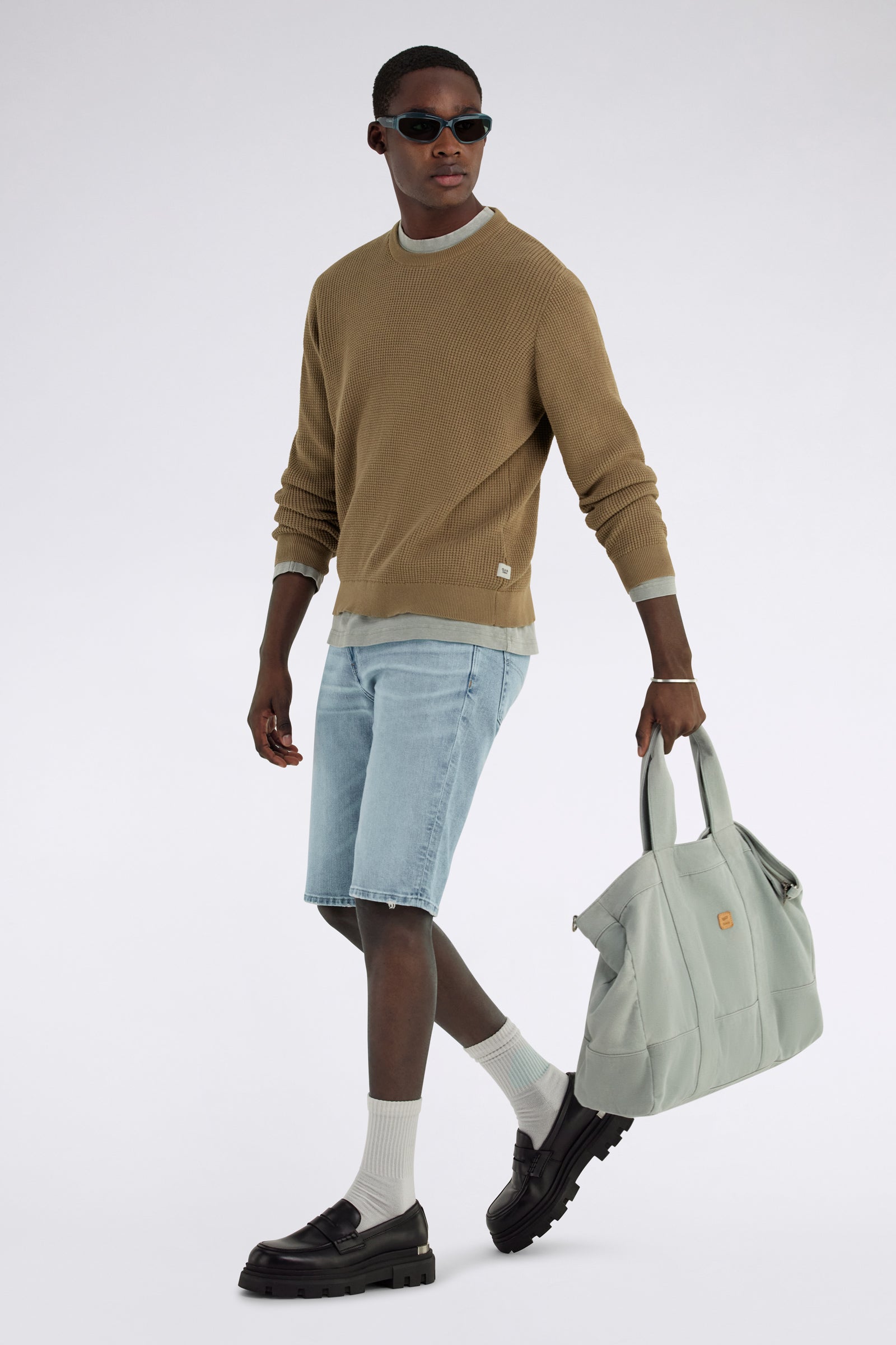 Adyn Round Neck en coriandre Pull GAS