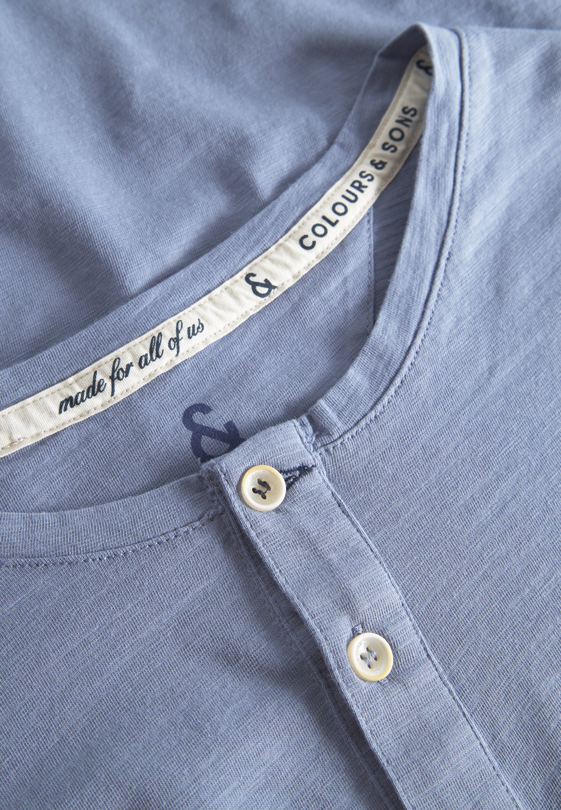 Henley - Slub en denim T-shirts Colours and Sons