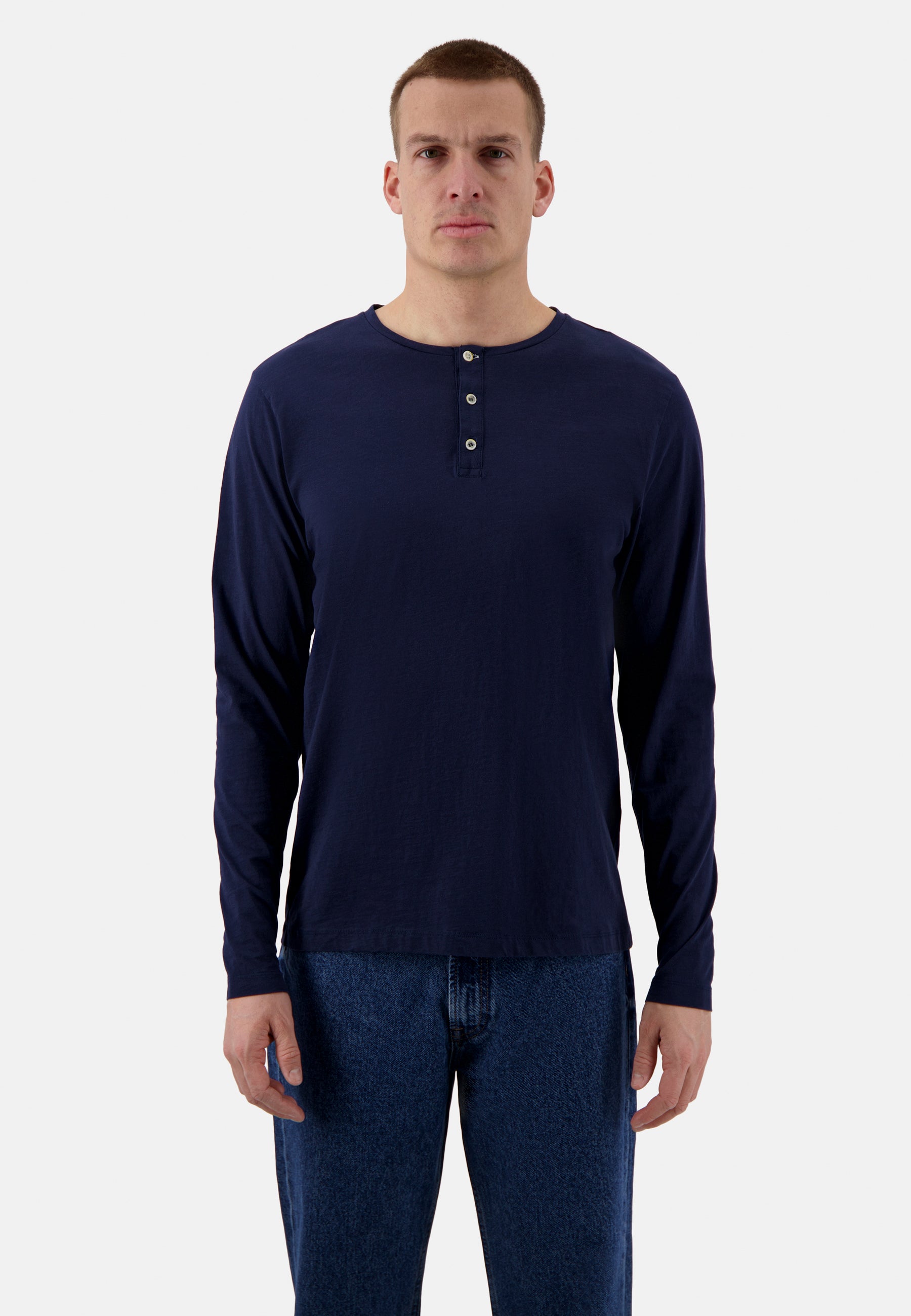 Henley - Slub in Navy T-shirts Colours and Sons