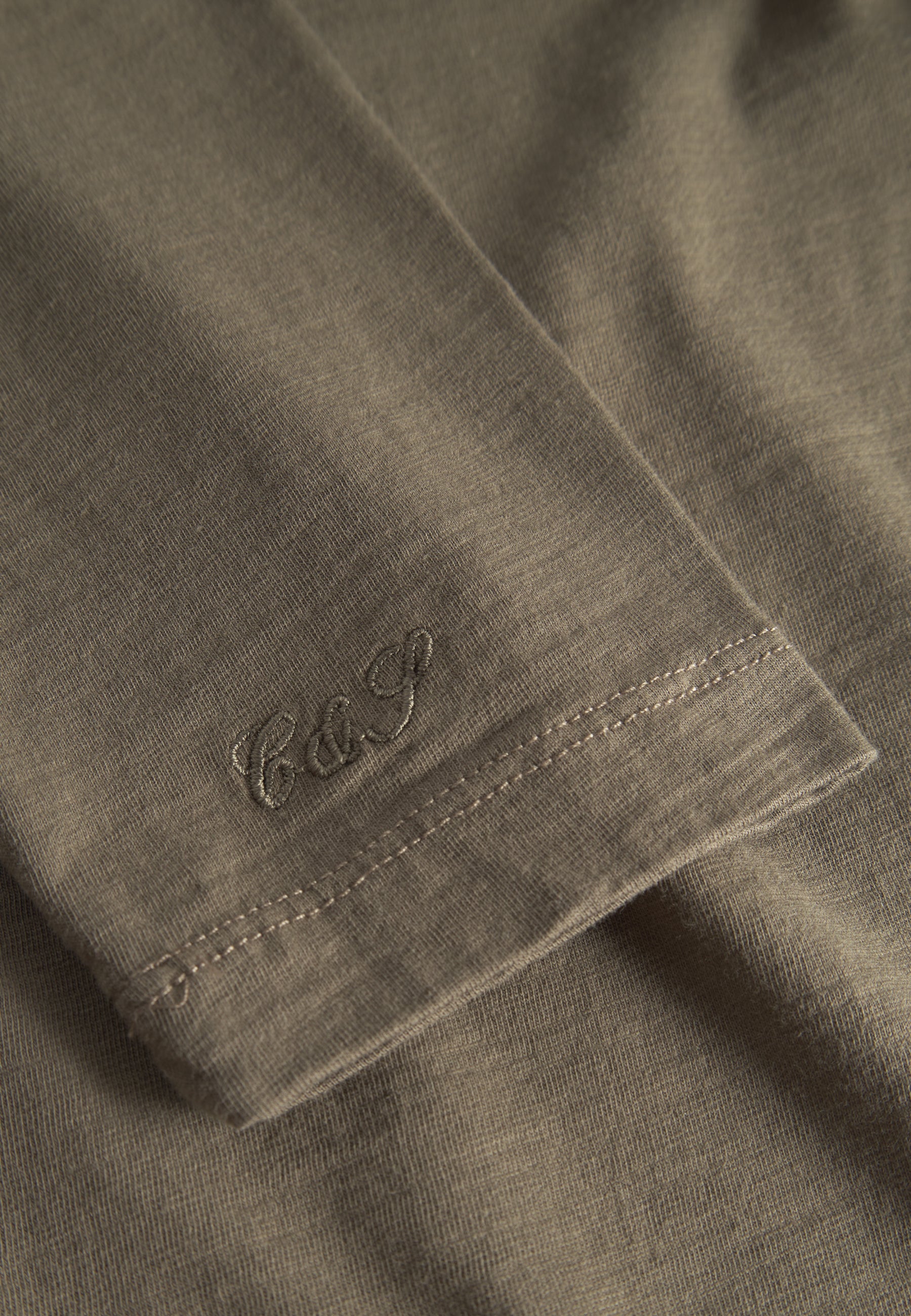 Henley - Slub en olive T-shirts Colours and Sons
