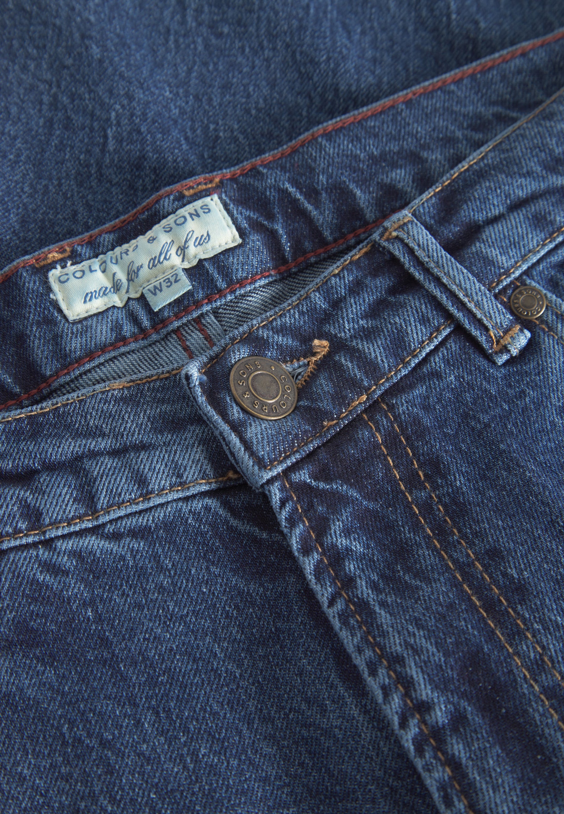 Denim Cropped en jeans bleu foncé Colours and Sons