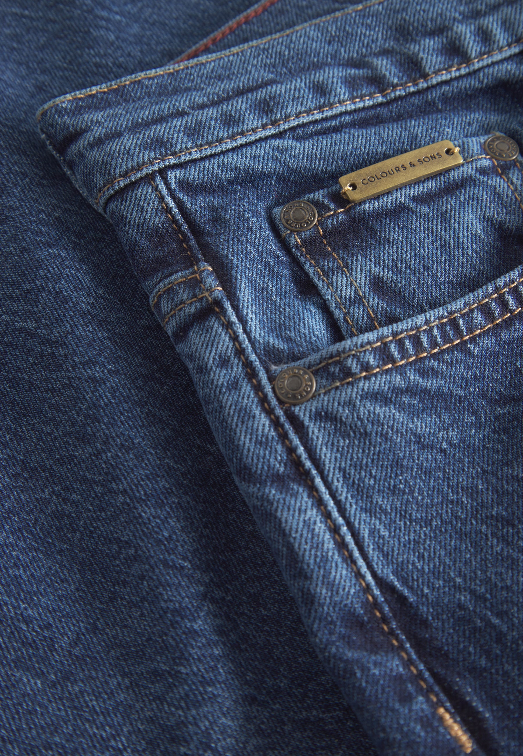 Denim Cropped en jeans bleu foncé Colours and Sons