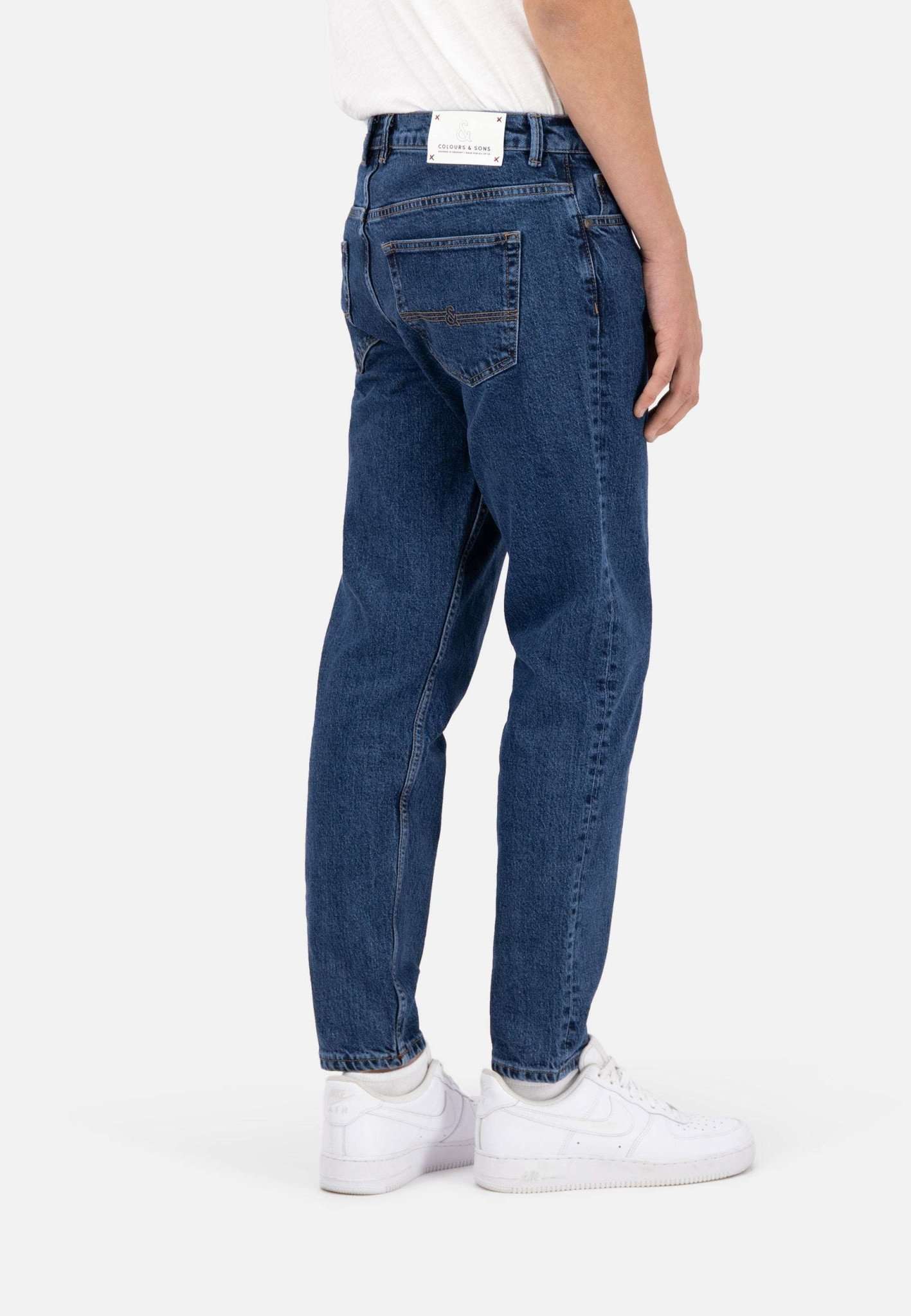 Denim Cropped en jeans bleu foncé Colours and Sons