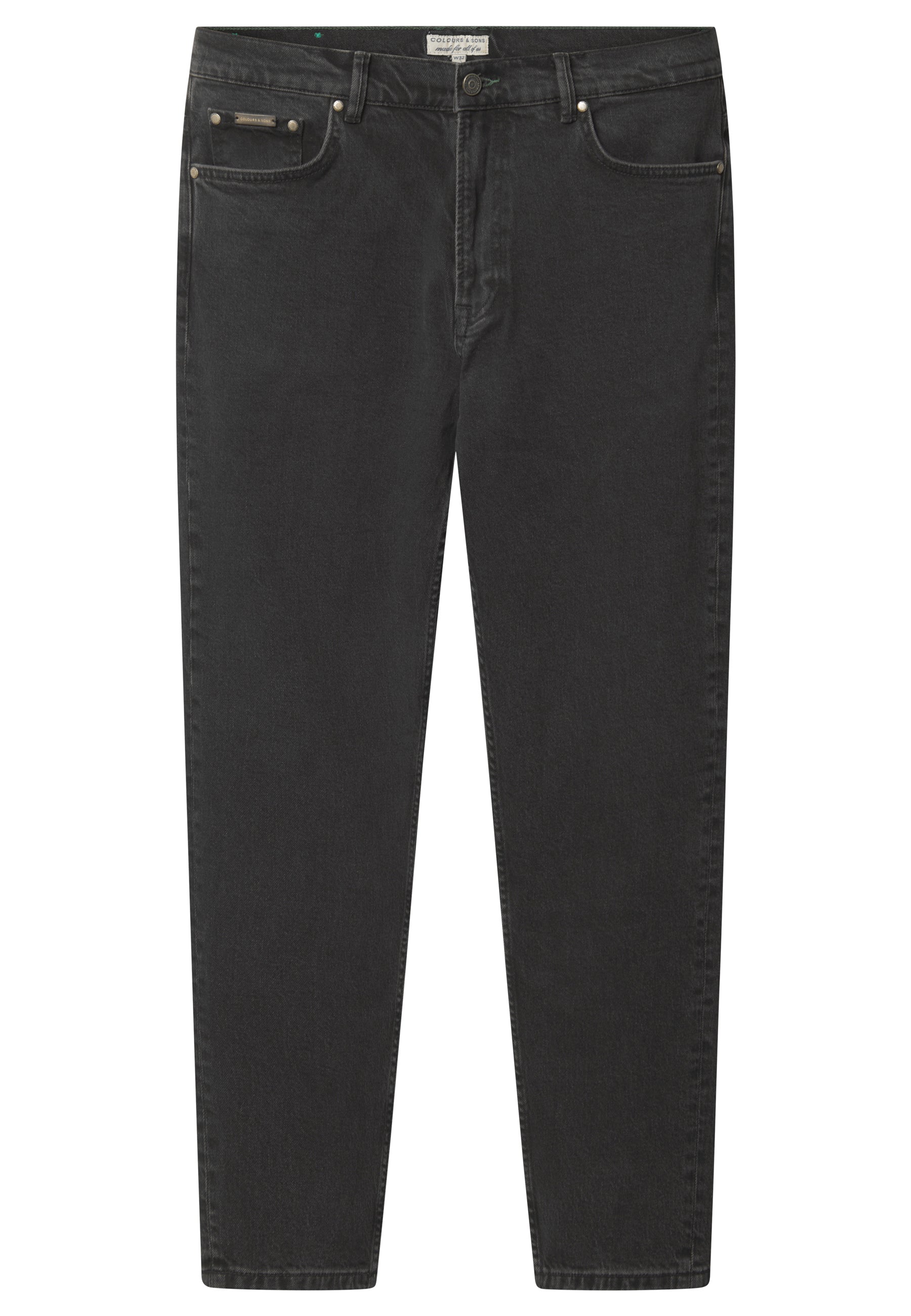 Denim Cropped en jeans noir délavé Colours and Sons
