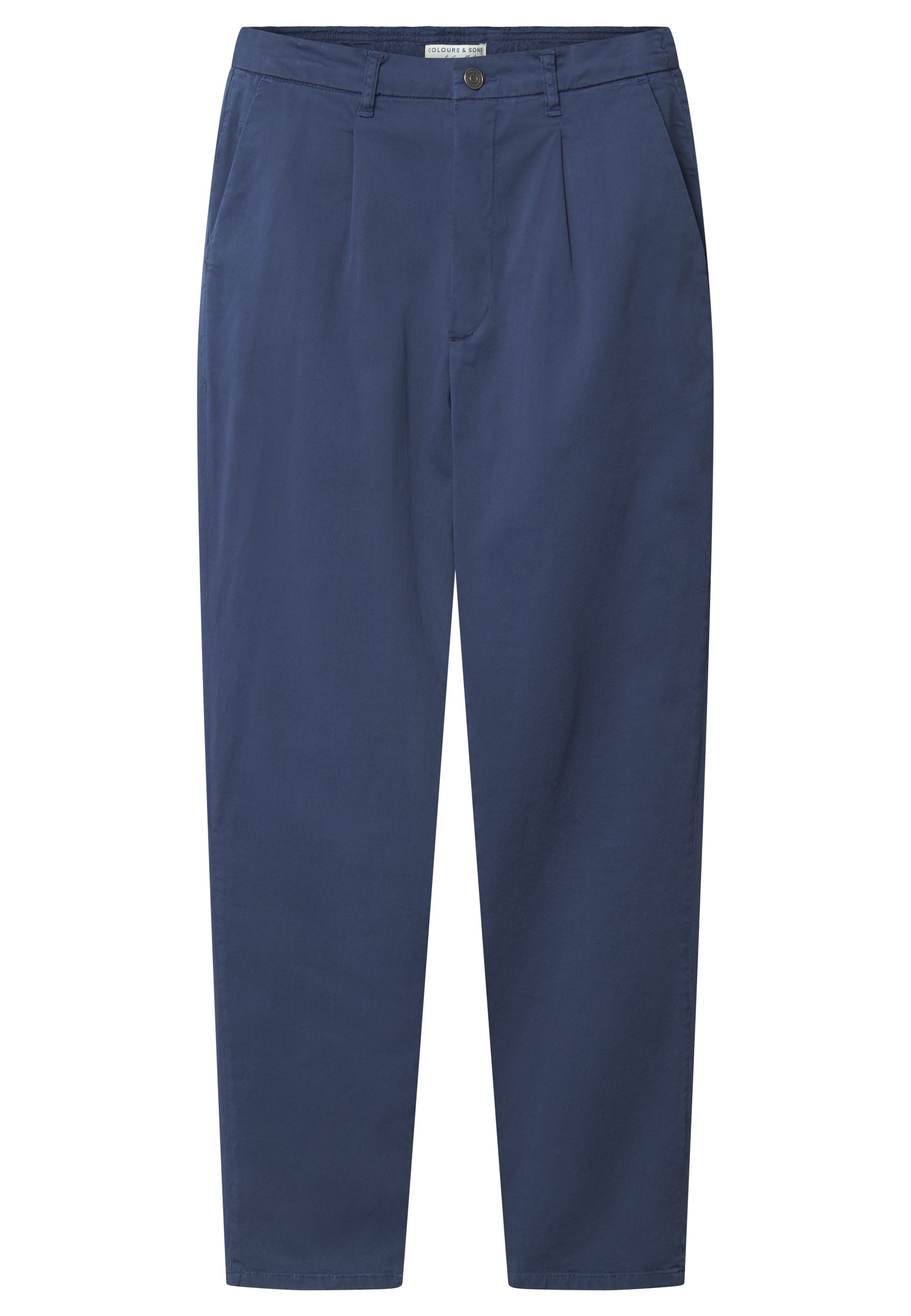 Pants-Cropped Chino in Navy Pantalons Colours and Sons