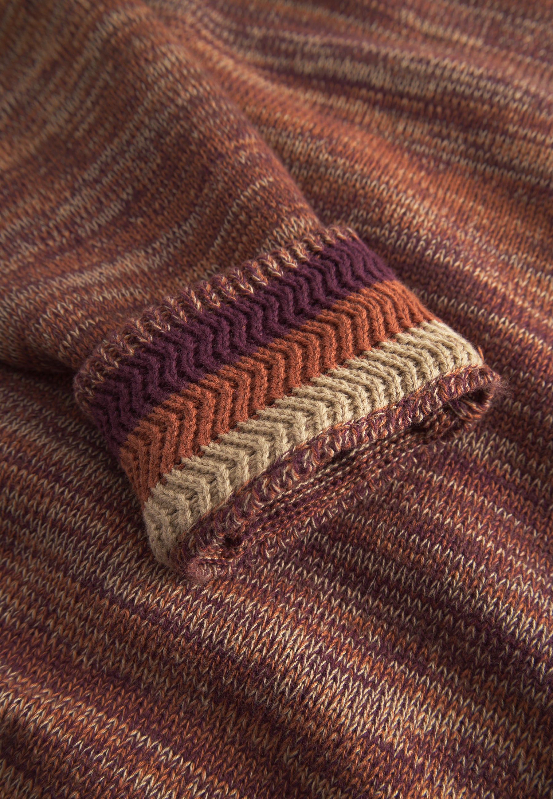 Roundneck Mouliné en acajou Pull en mouliné Colours and Sons