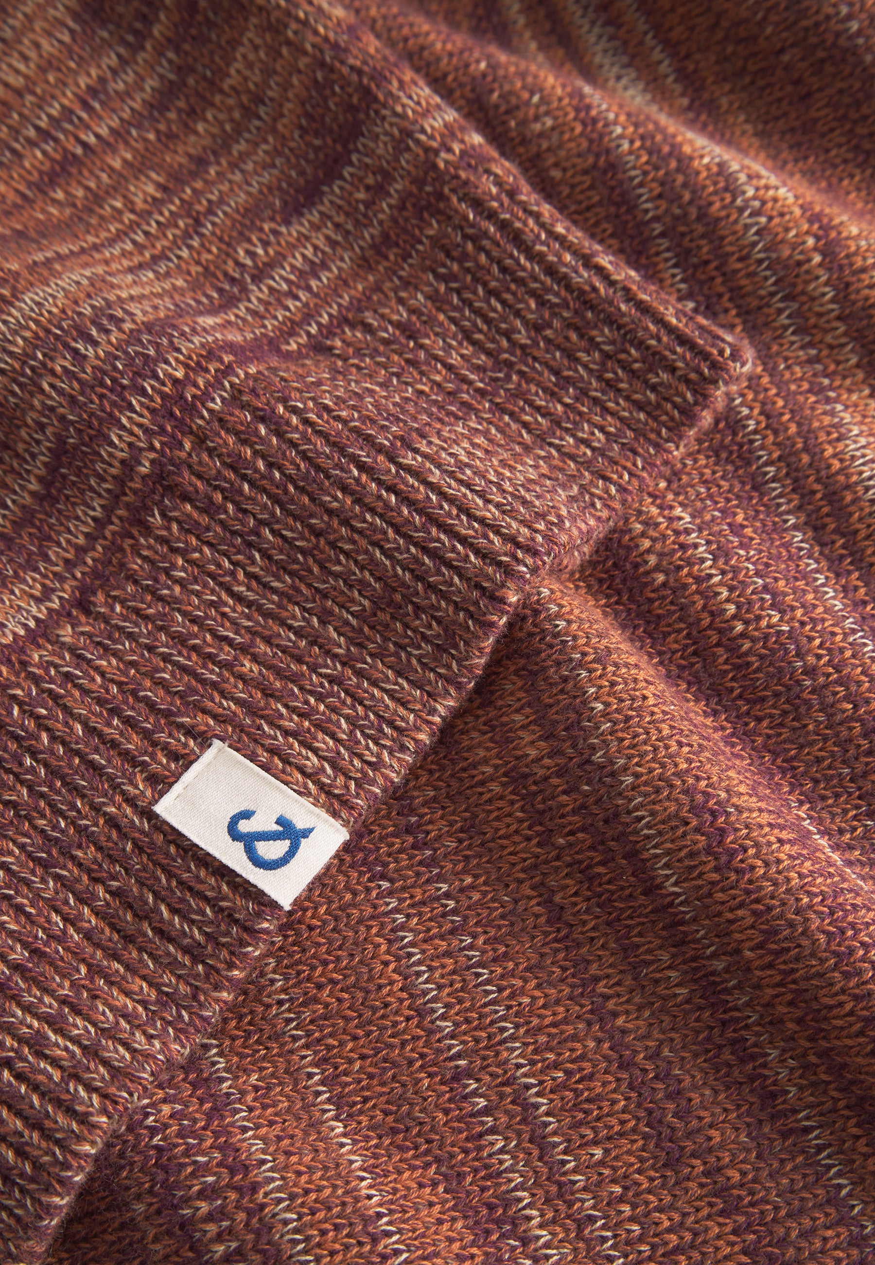 Roundneck Mouliné en acajou Pull en mouliné Colours and Sons