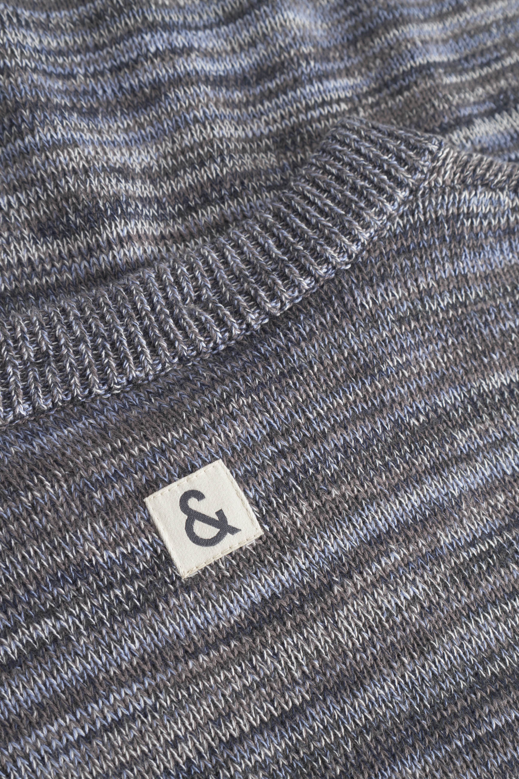 Roundneck Mouliné en pierre Pull en mouliné Colours and Sons