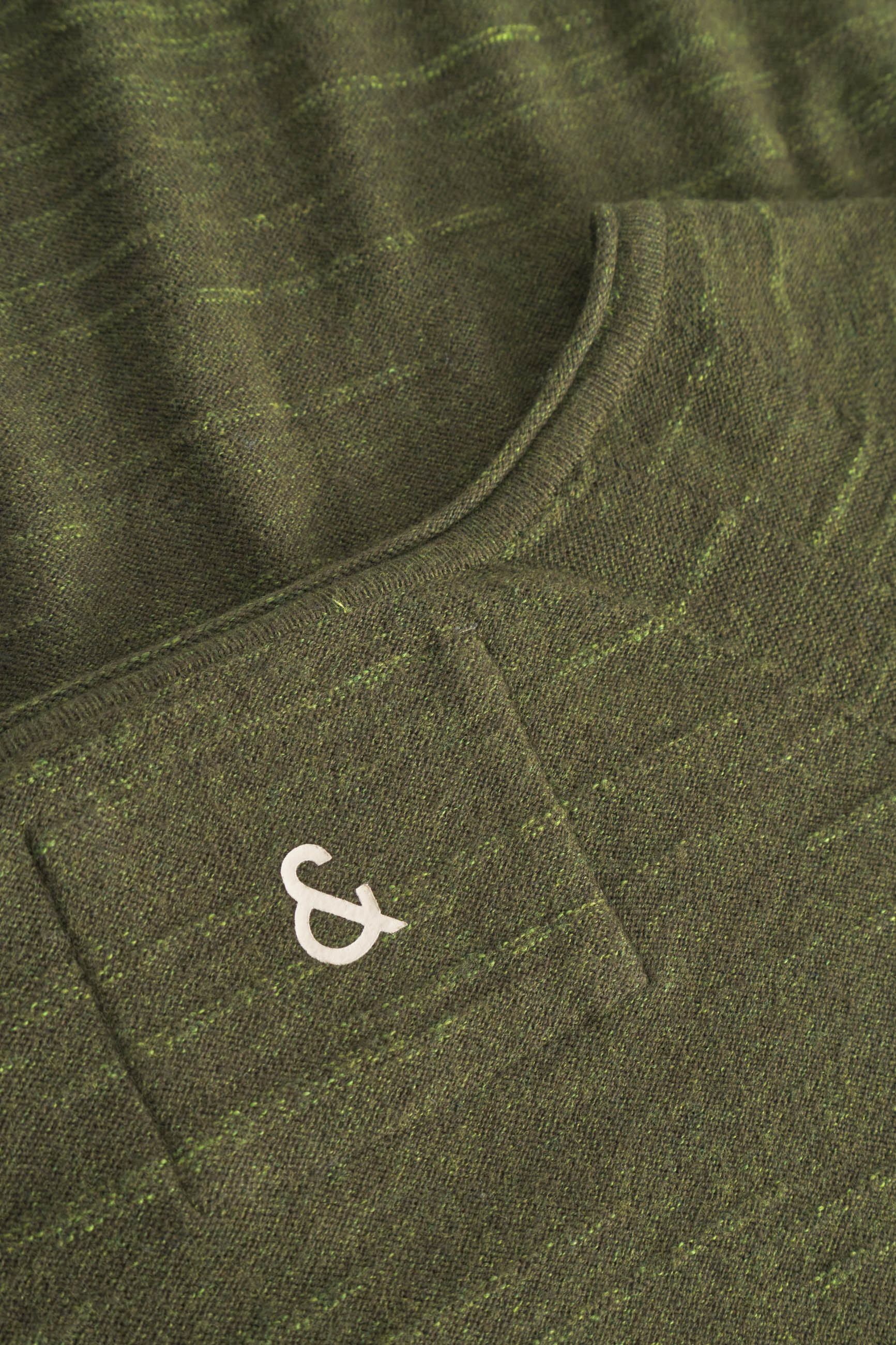 Roundneck Slub en pull en yucca Colours and Sons