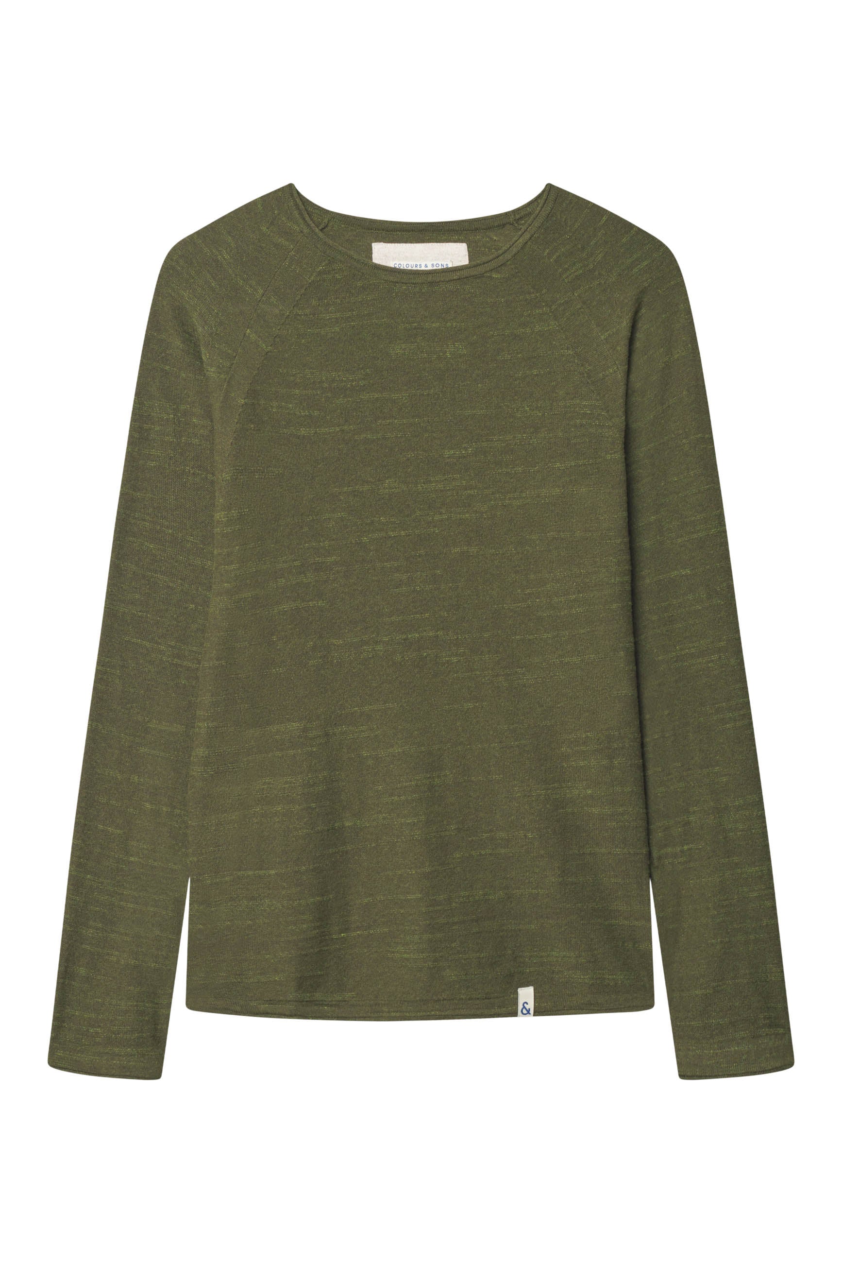 Roundneck Slub en pull en yucca Colours and Sons