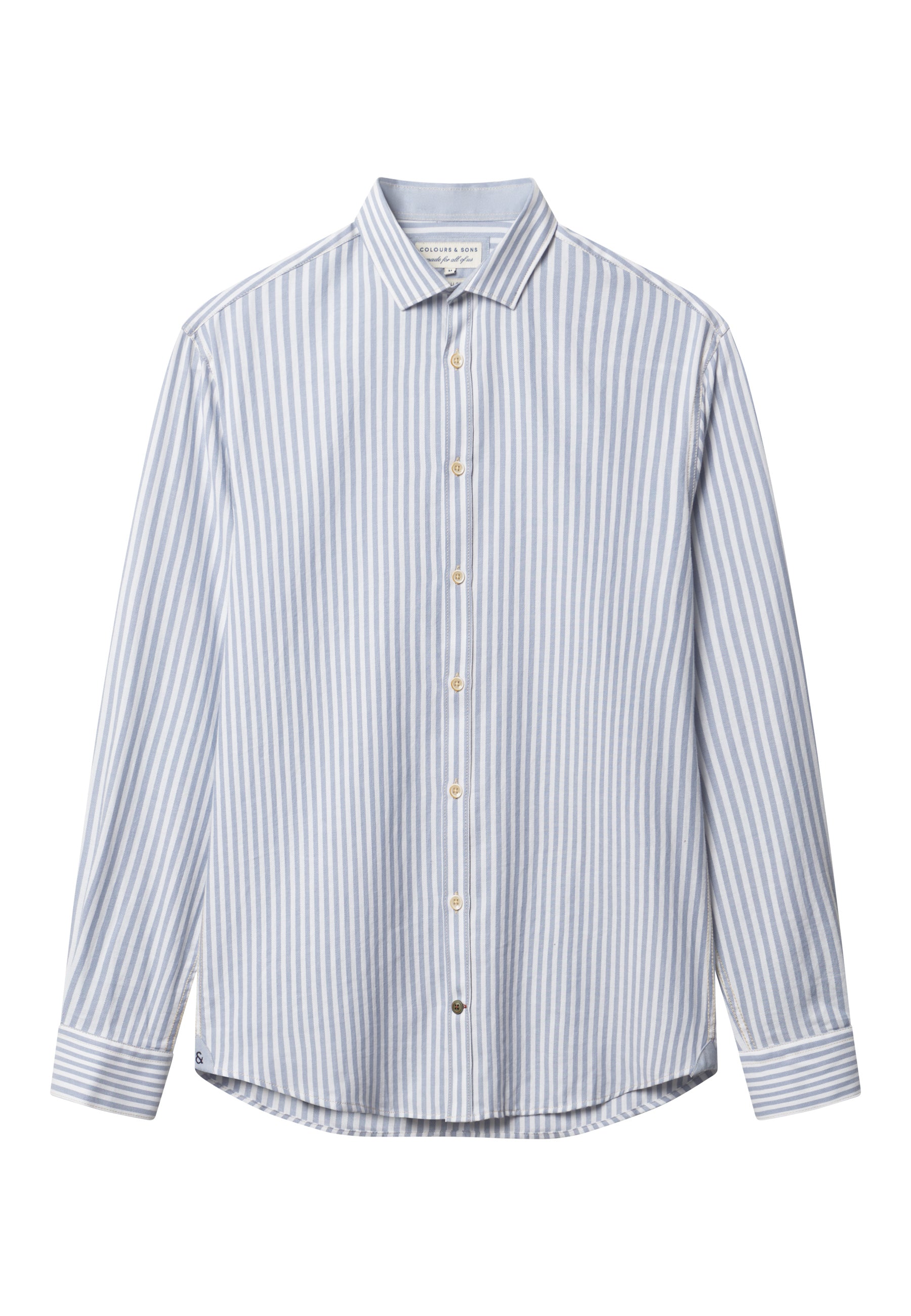 Chemise Brushed Twill Stripes dans Chemises Lake Stripes Colours and Sons