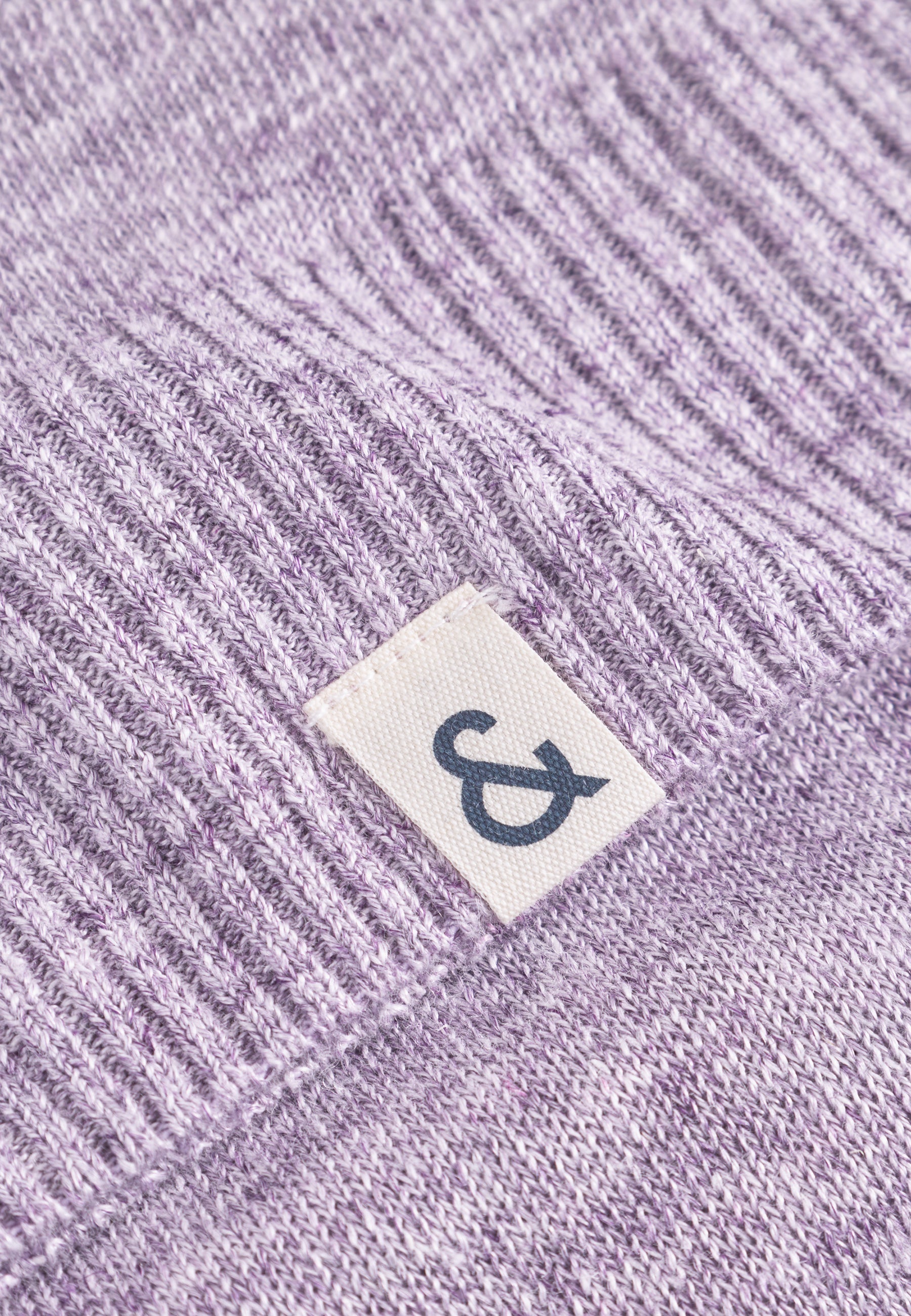 Roundneck-Linen en pull violet Colours and Sons