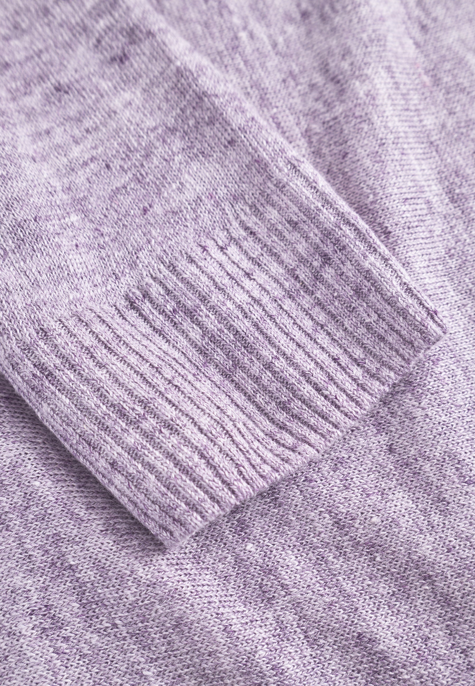 Roundneck-Linen en pull violet Colours and Sons