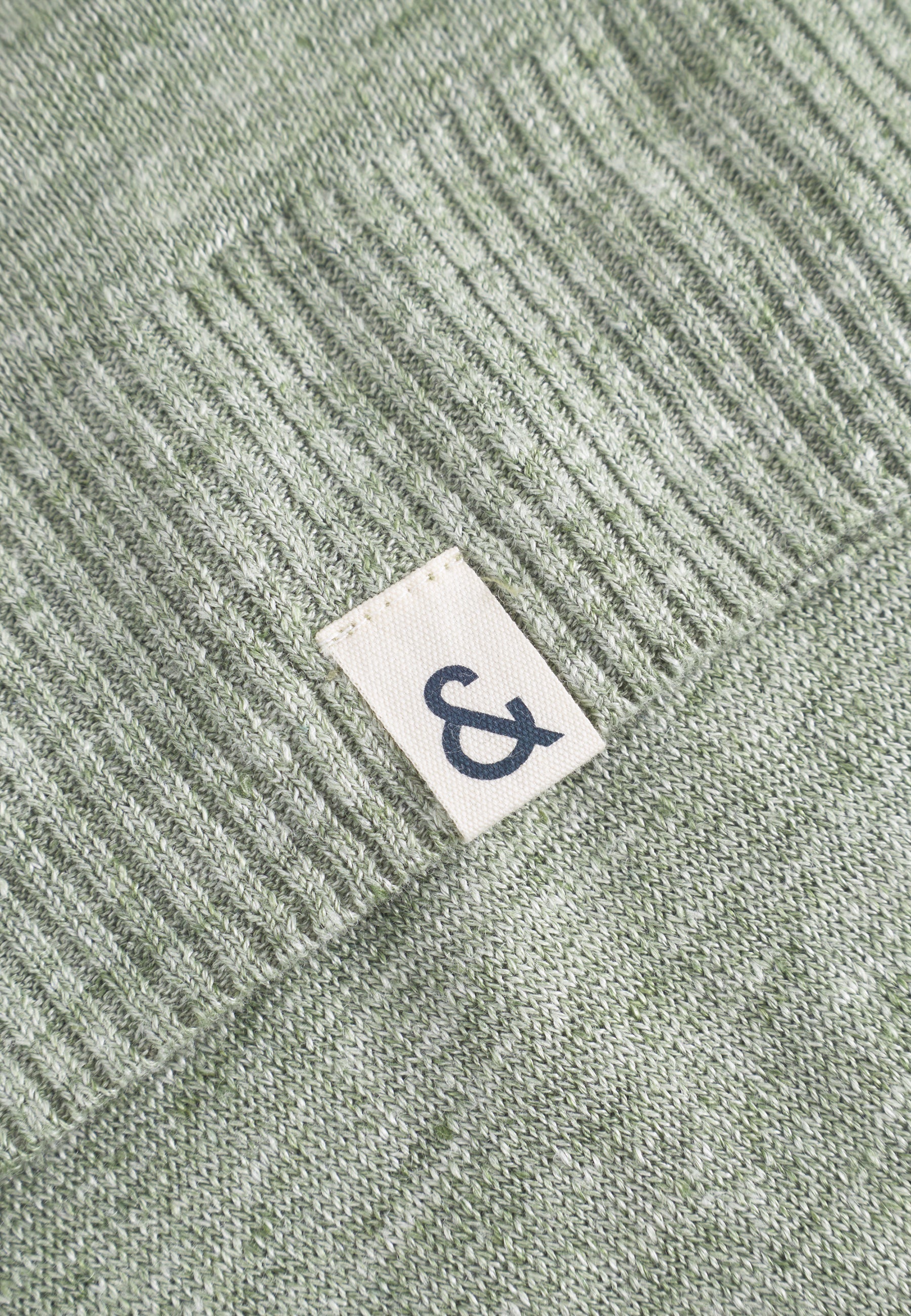 Roundneck-Linen en pull-over citron vert Colours and Sons