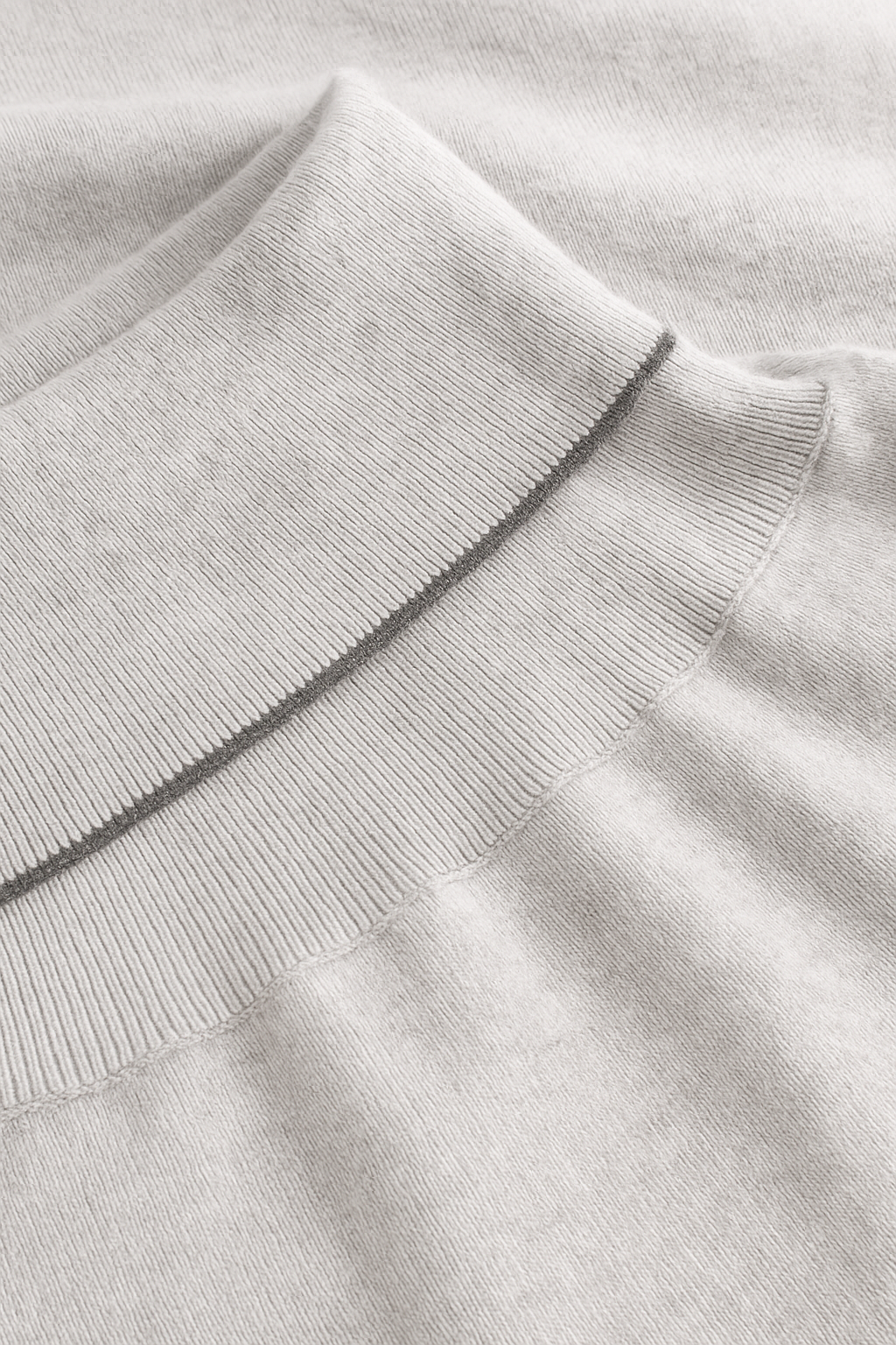 Turleneck-Merino Blend en argent