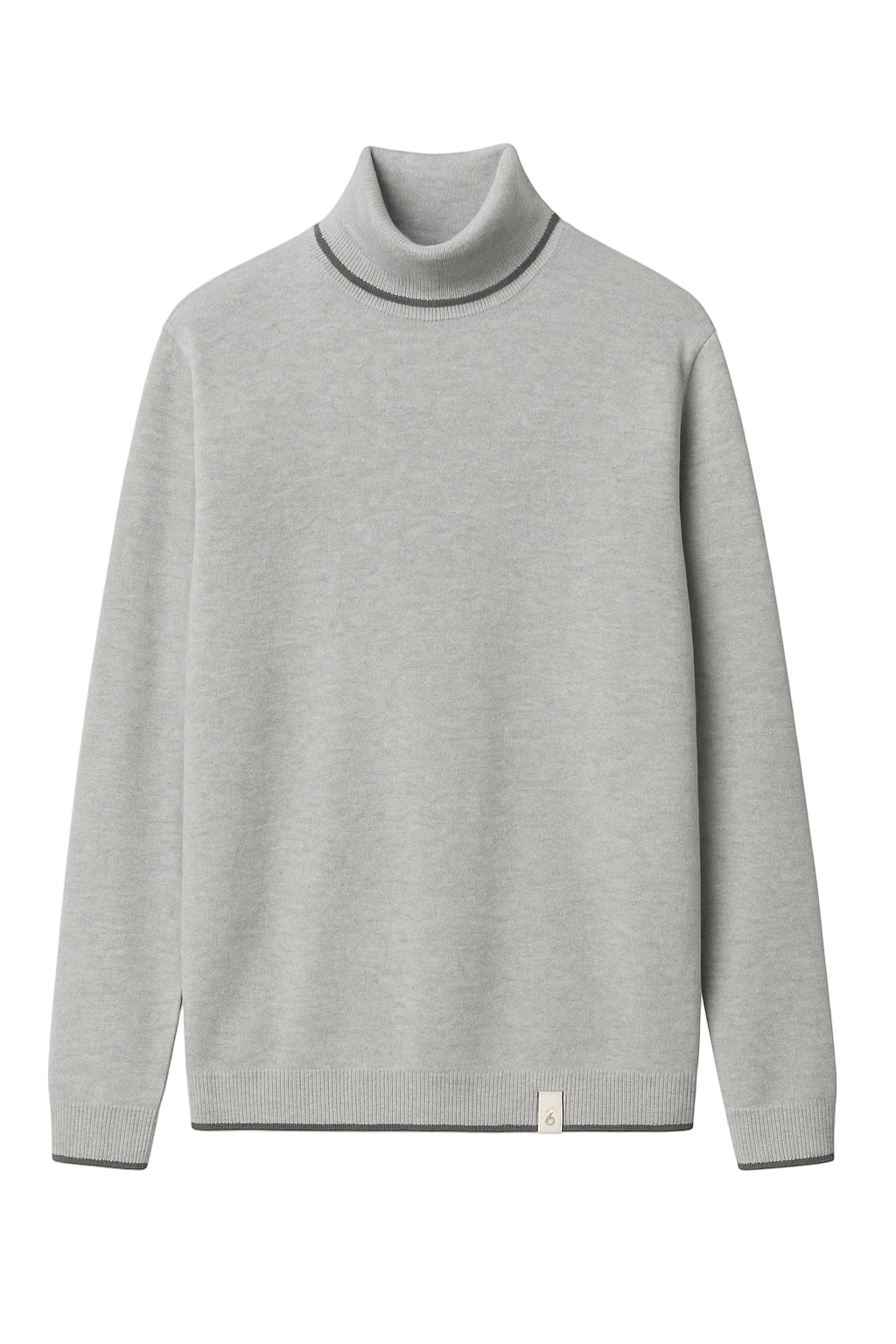 Turleneck-Merino Blend in Silver Pullover Colours and Sons