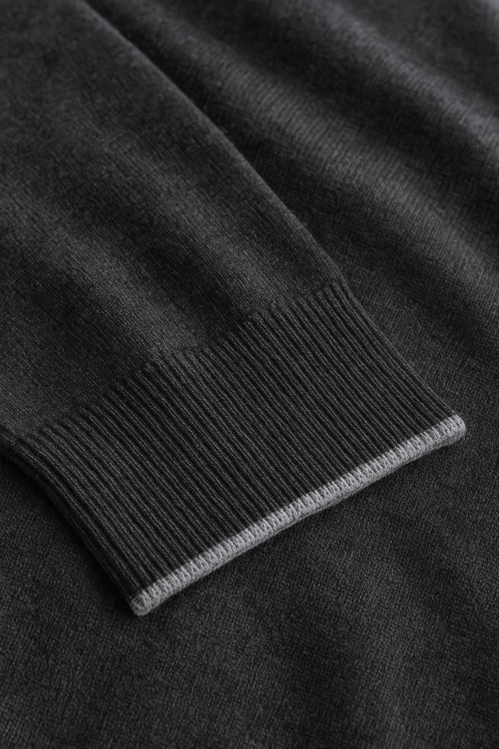 Turleneck-Merino Blend in Anthracite