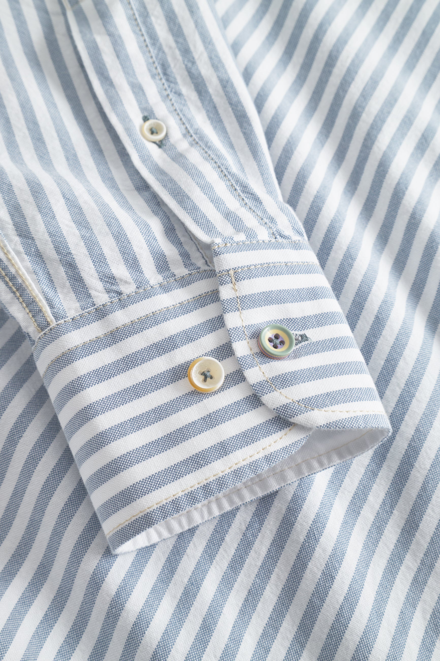 Shirt-Soft Oxford Stripes in Sky Stripes Chemises Colours and Sons