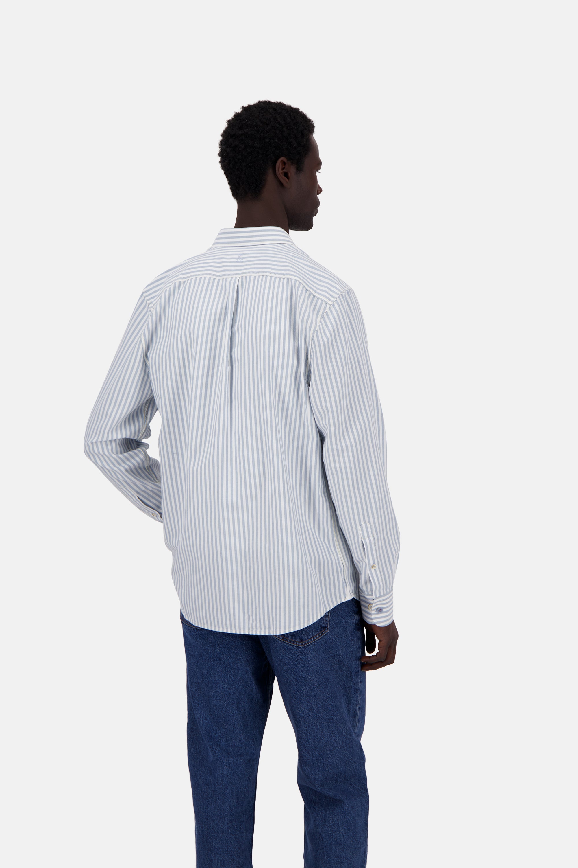 Shirt-Soft Oxford Stripes in Sky Stripes Chemises Colours and Sons