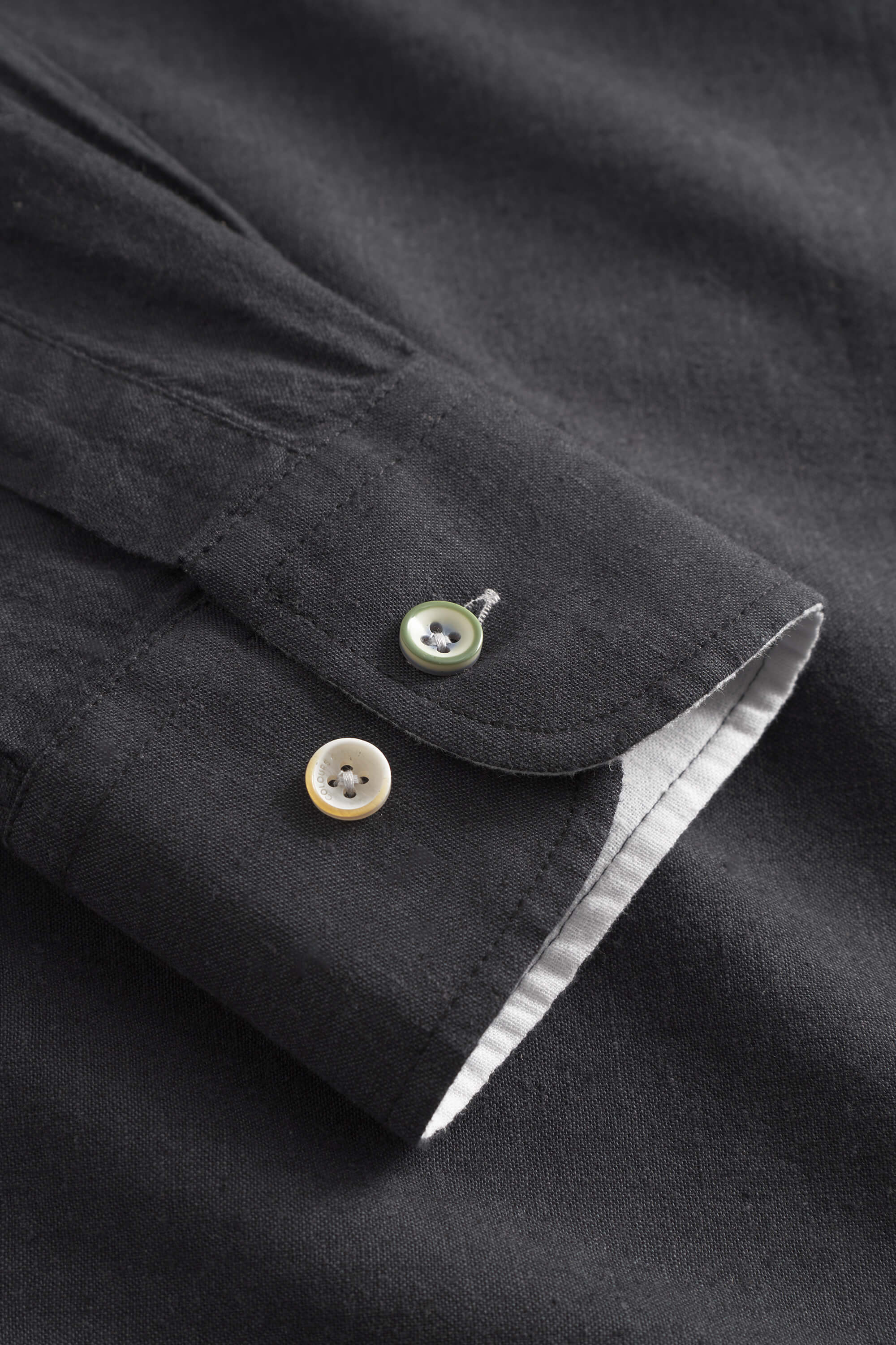 Shirt-Linen Blend Kent in Anthracite Chemises Colours and Sons