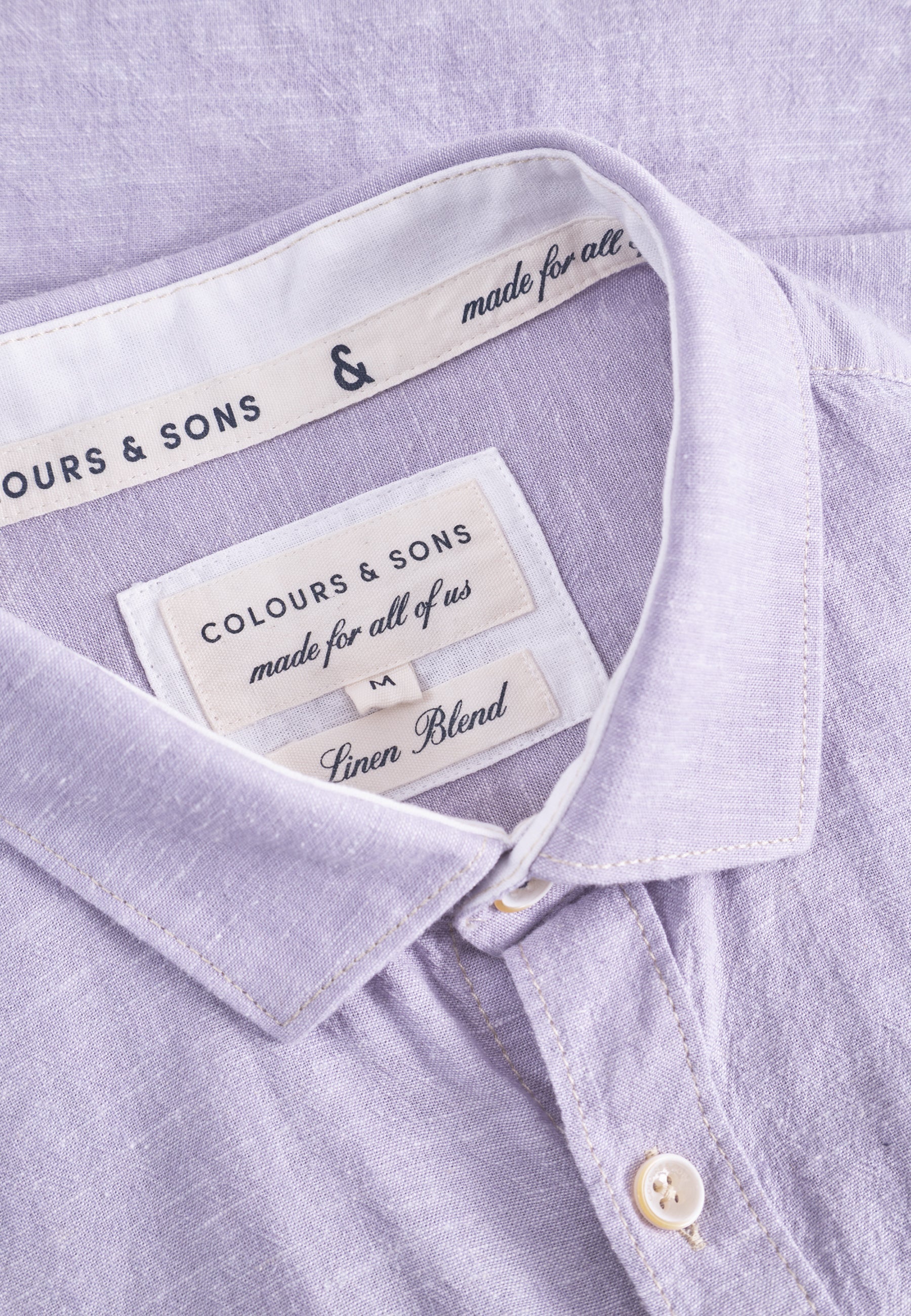 Shirt-Linen Blend Kent in Orchid Chemises Colours and Sons