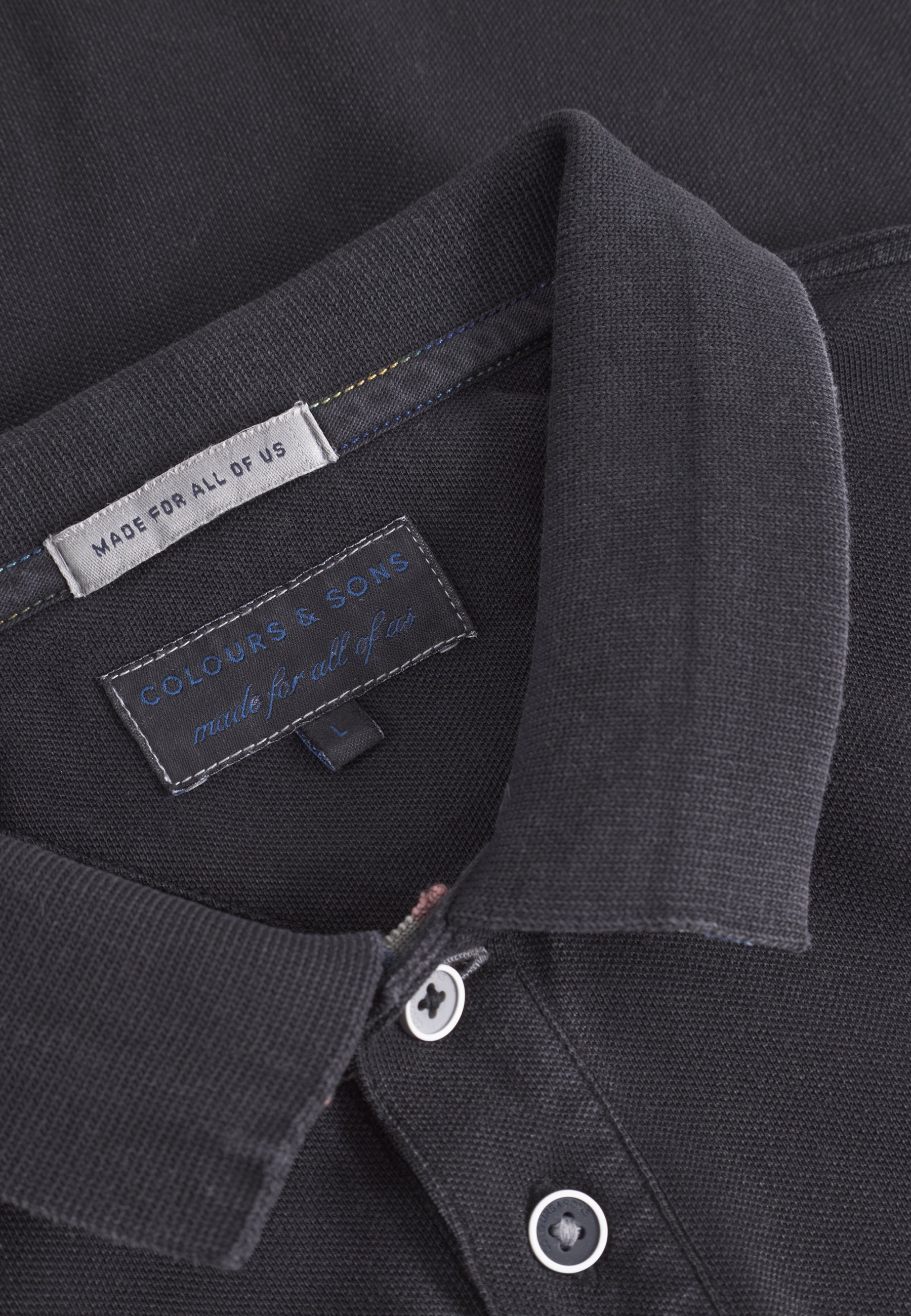 Polo-Garment Dyed in Anthracite T-shirts Colours and Sons