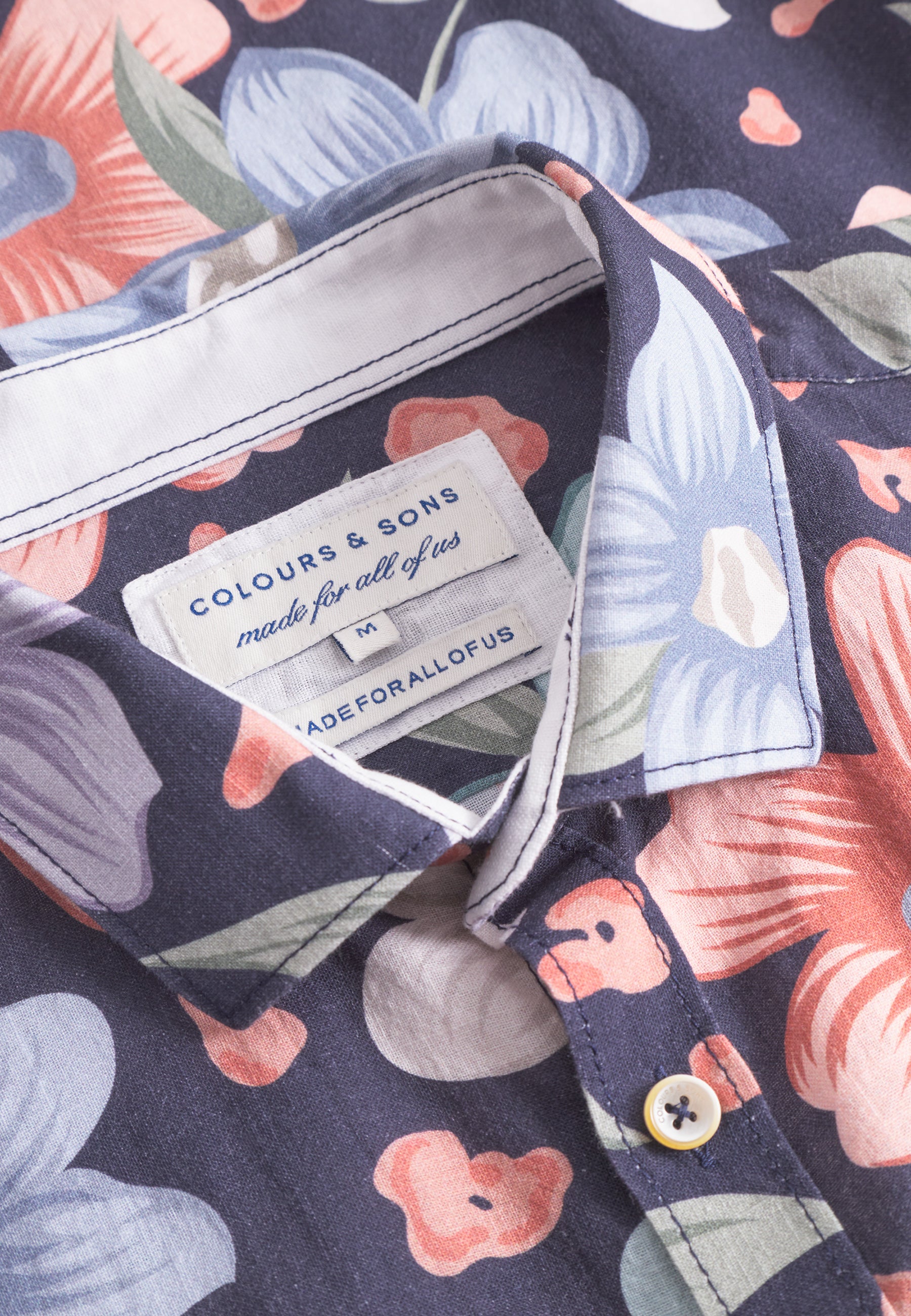 Shirt-Printed in Navy Flowers Chemises Colours and Sons