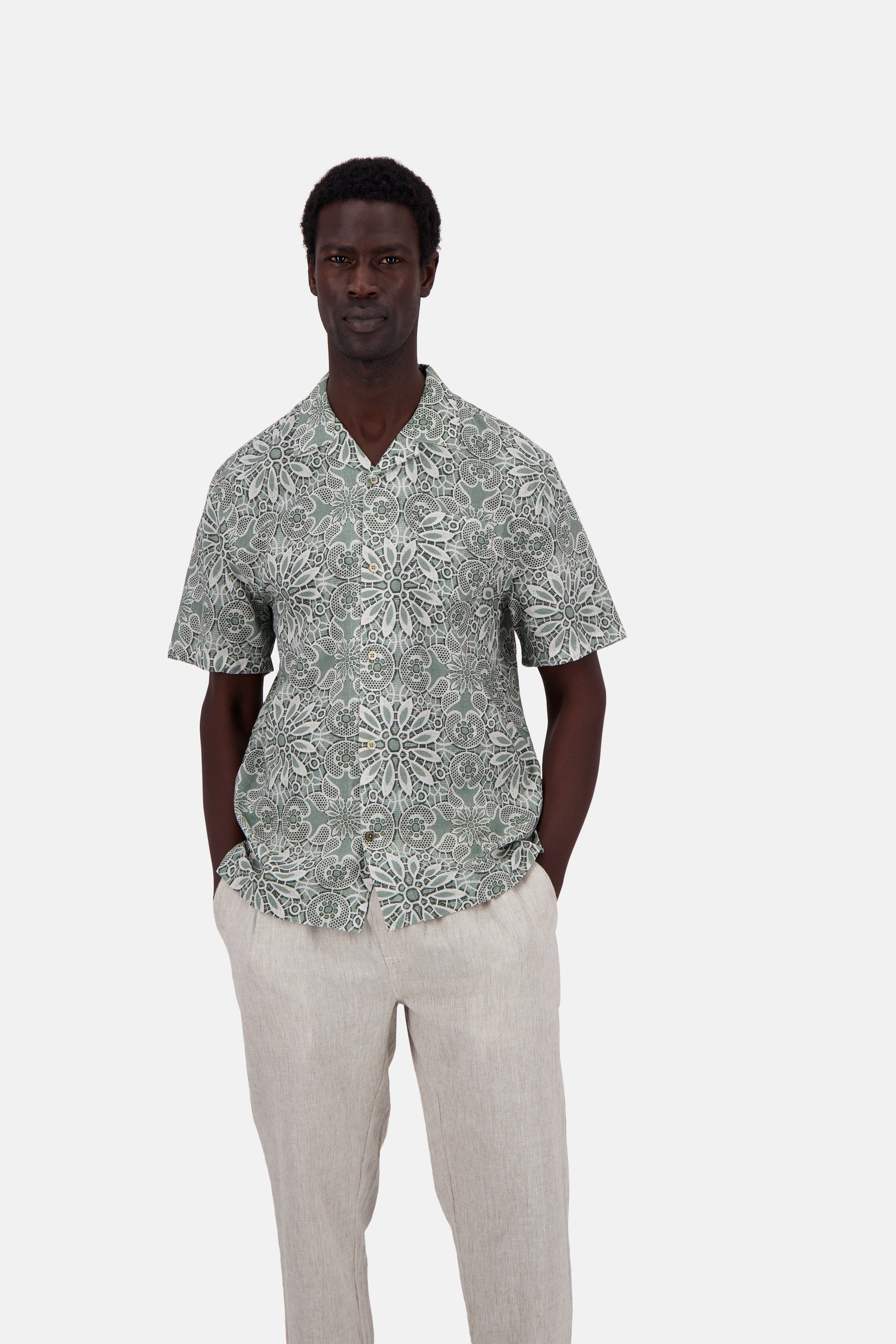 Shirt-Printed in Japanese Tile Chemises Colours and Sons