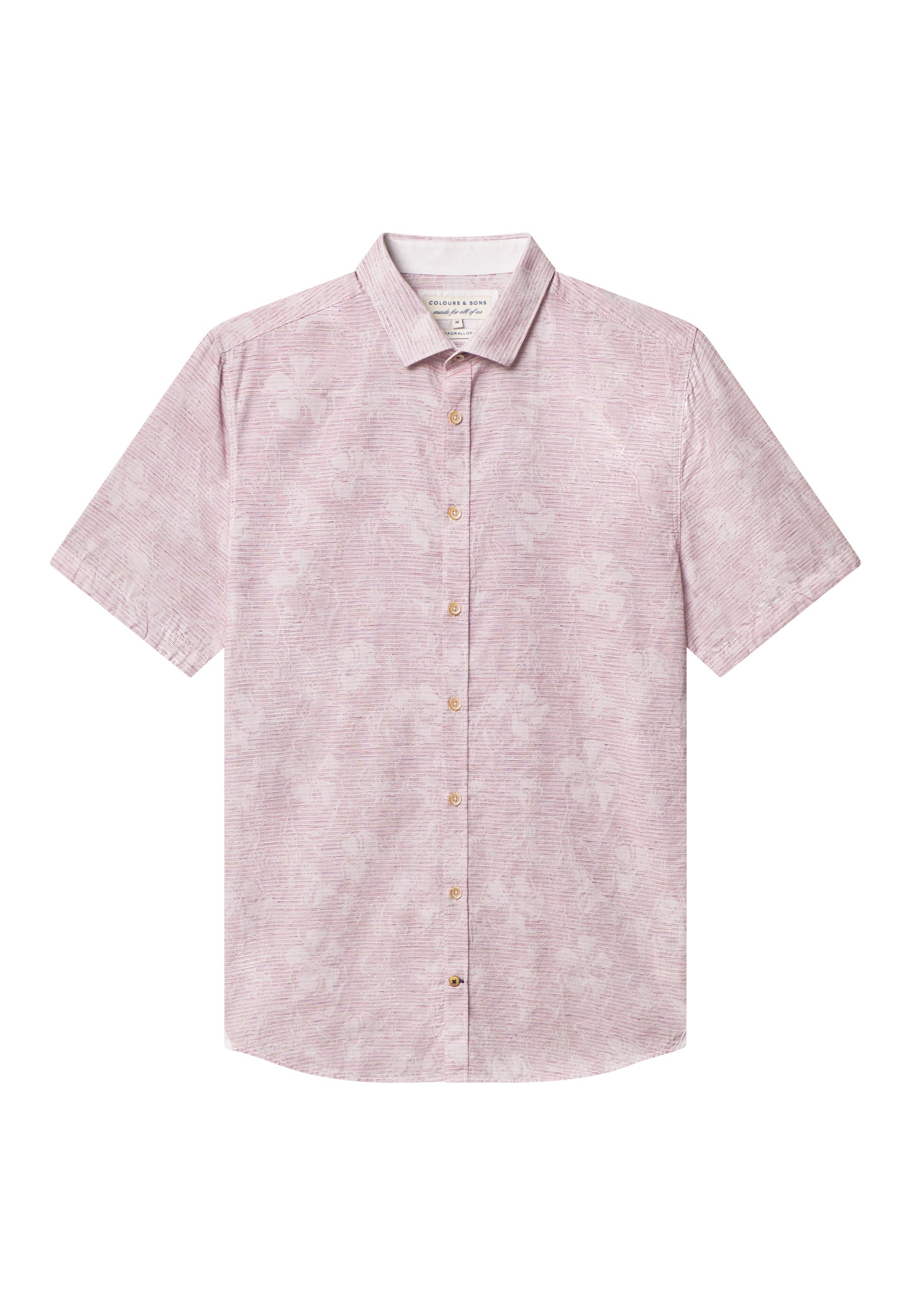 Shirt-Jacquard Flowers in Blurred Orchids Chemises Colours and Sons