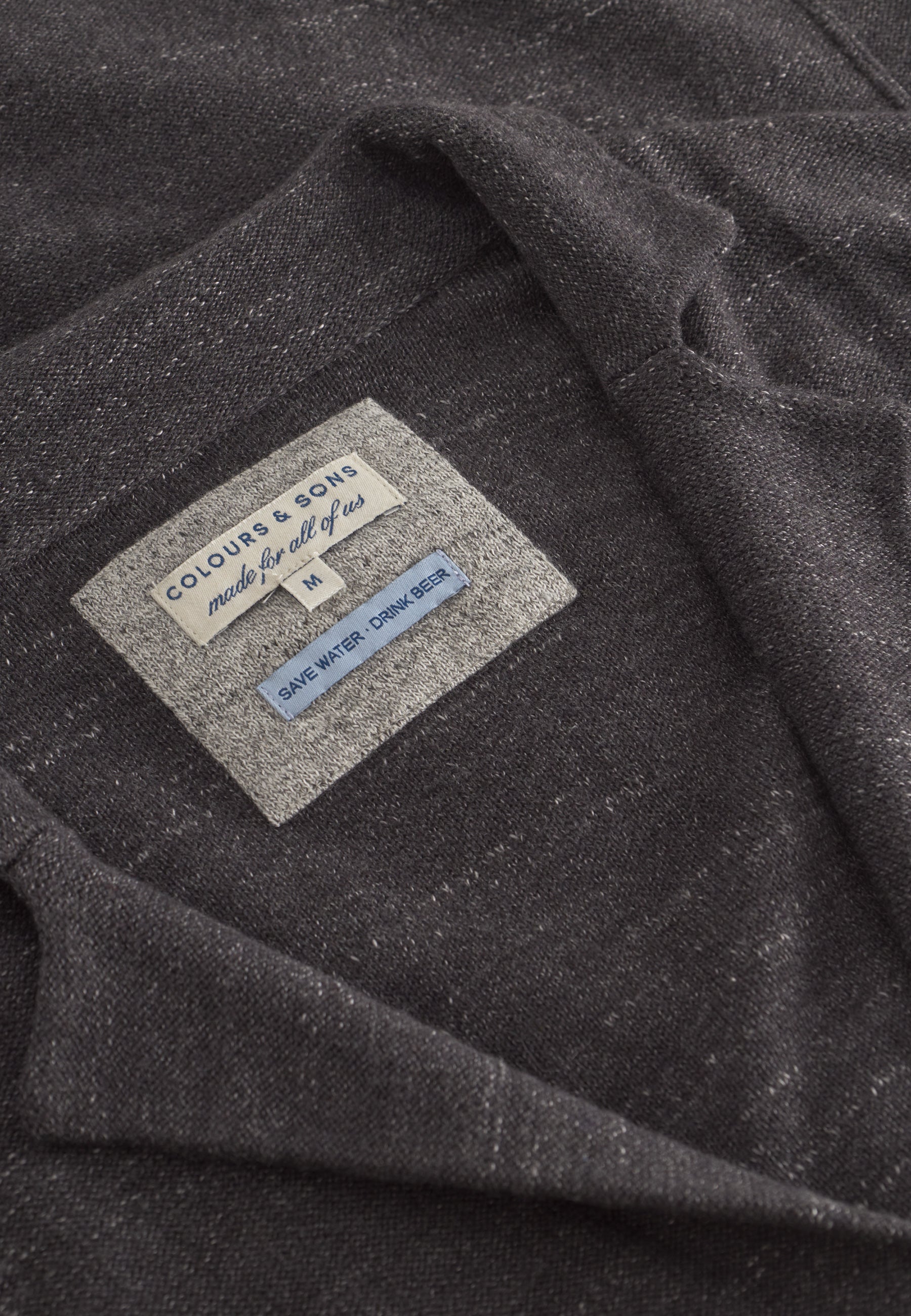 Blazer Slub in Anthracite Vestes Colours and Sons